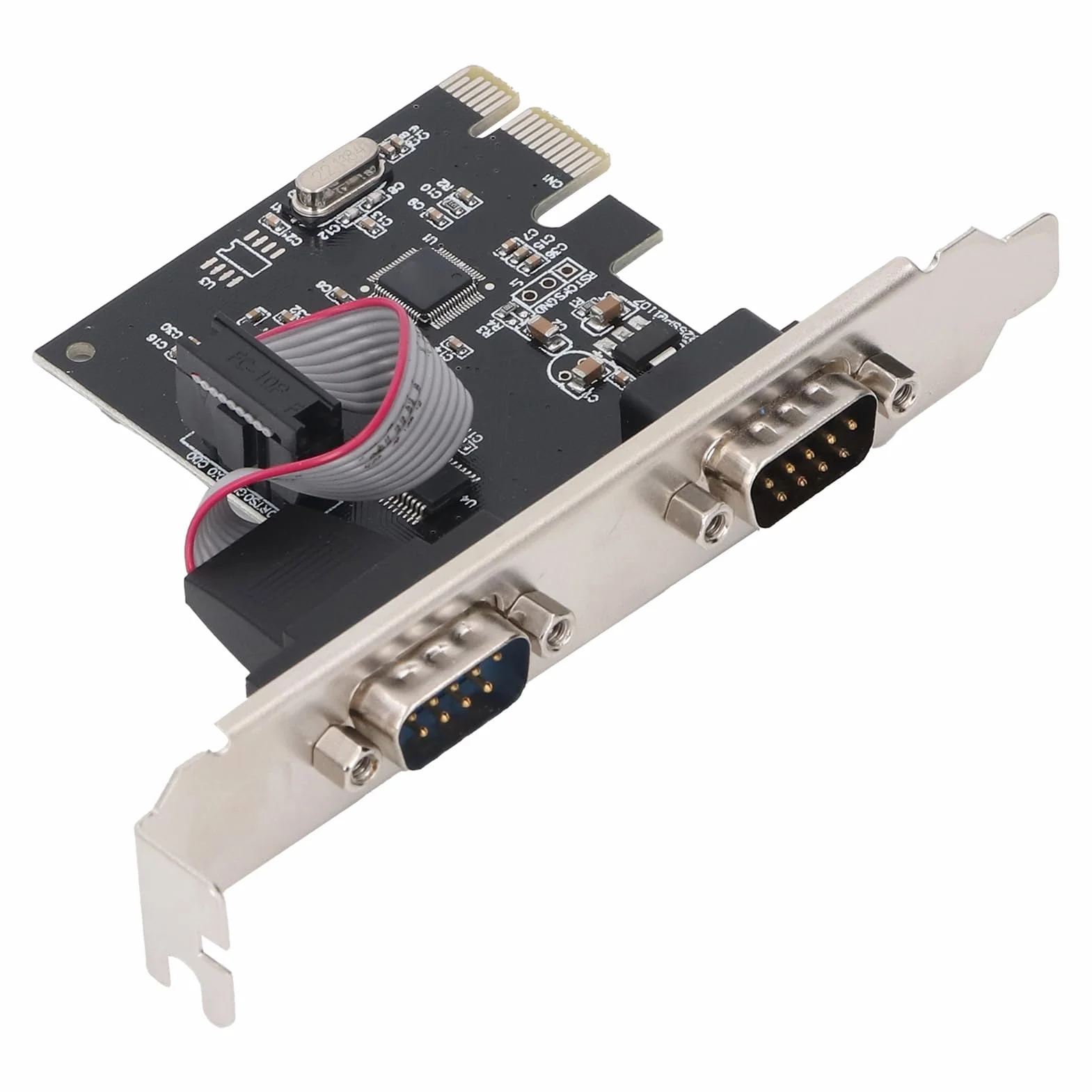 VBESTLIFE Scheda Combinata Parallela Seriale PCI con Duali Porte Seriali 232, Scheda Adattatore Combinato PCI, Controller della Scheda di Espansione PCI, Scheda PCI a Stampante