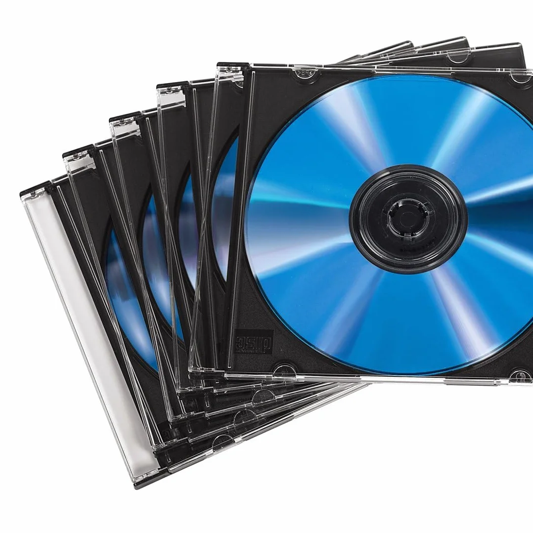 HAMA 51269 Custodia CD Slim, 50 Pezzi, Trasparente