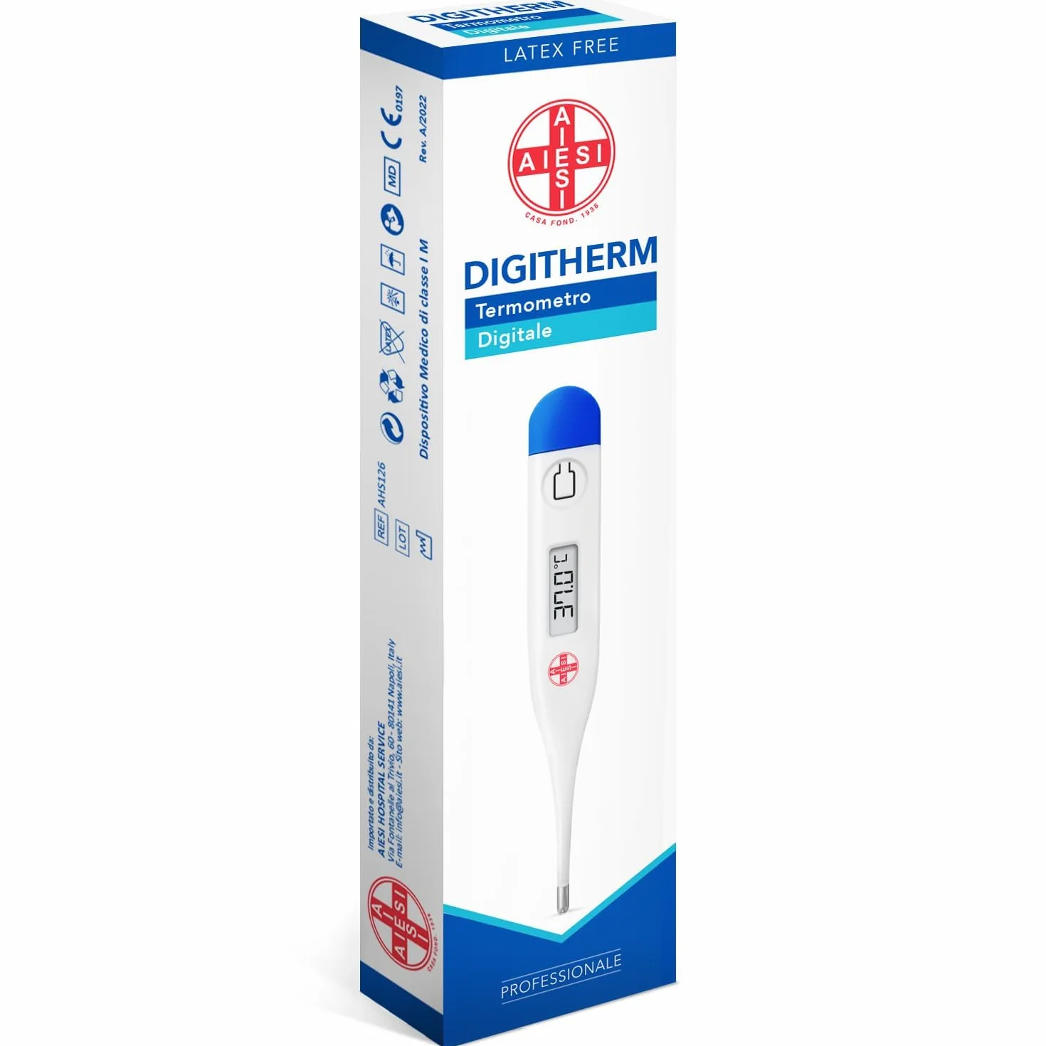 Termometro Digitale Professionale DIGITHERM per febbre adulti bambini 1 minuto Garanzia Italia 24 mesi