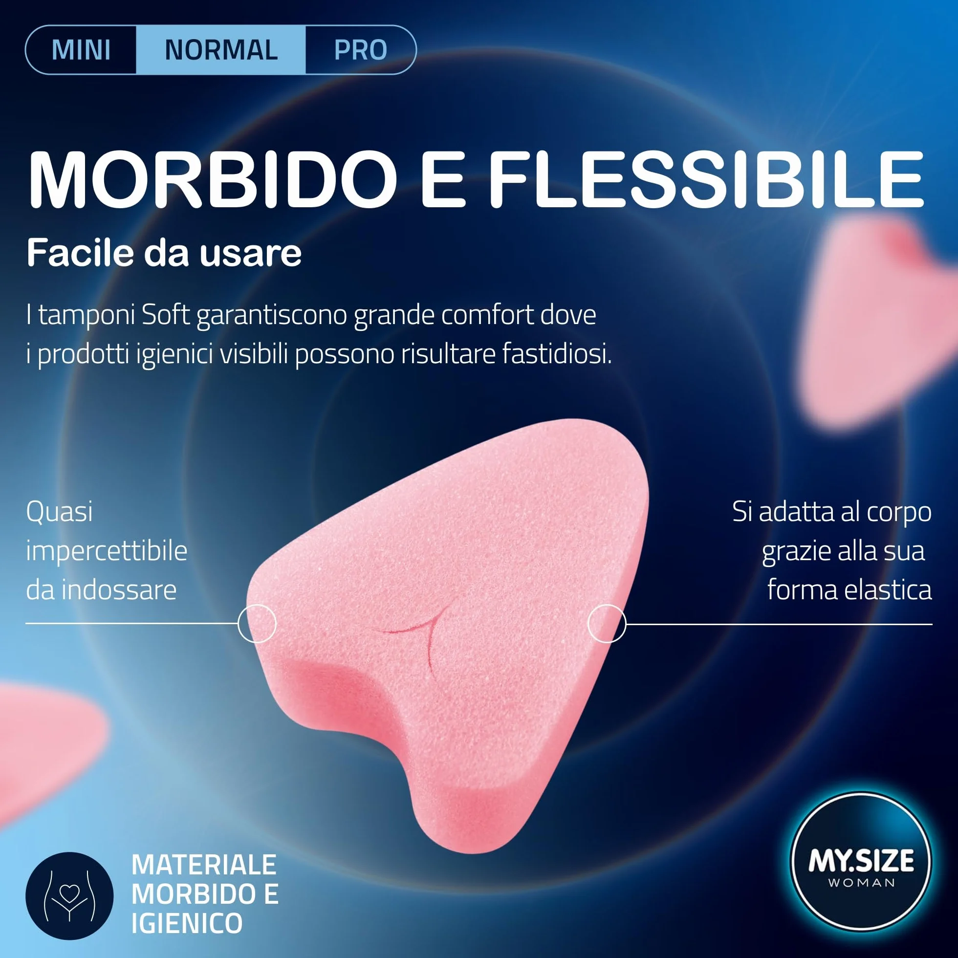 MY.SIZE Woman Soft Tampons NORMAL 20 pezzi tamponi senza filo