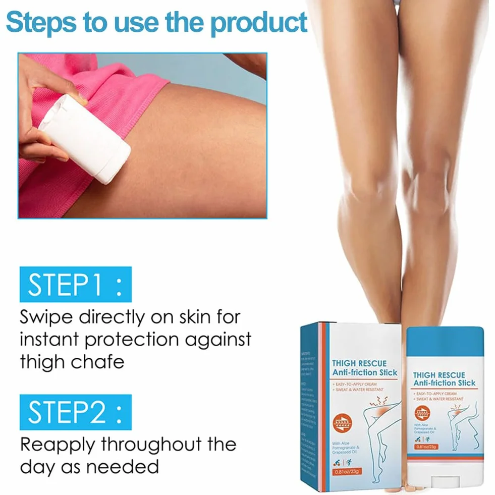 Stick Anti Sfregamento Impermeabile per Donne, Crema Antisfregamento Cosce