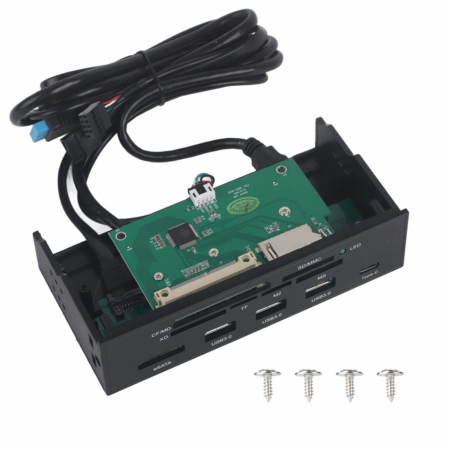 5.25" Internal Card Reader Multifunction with USB 3.0 for PC Front Panel