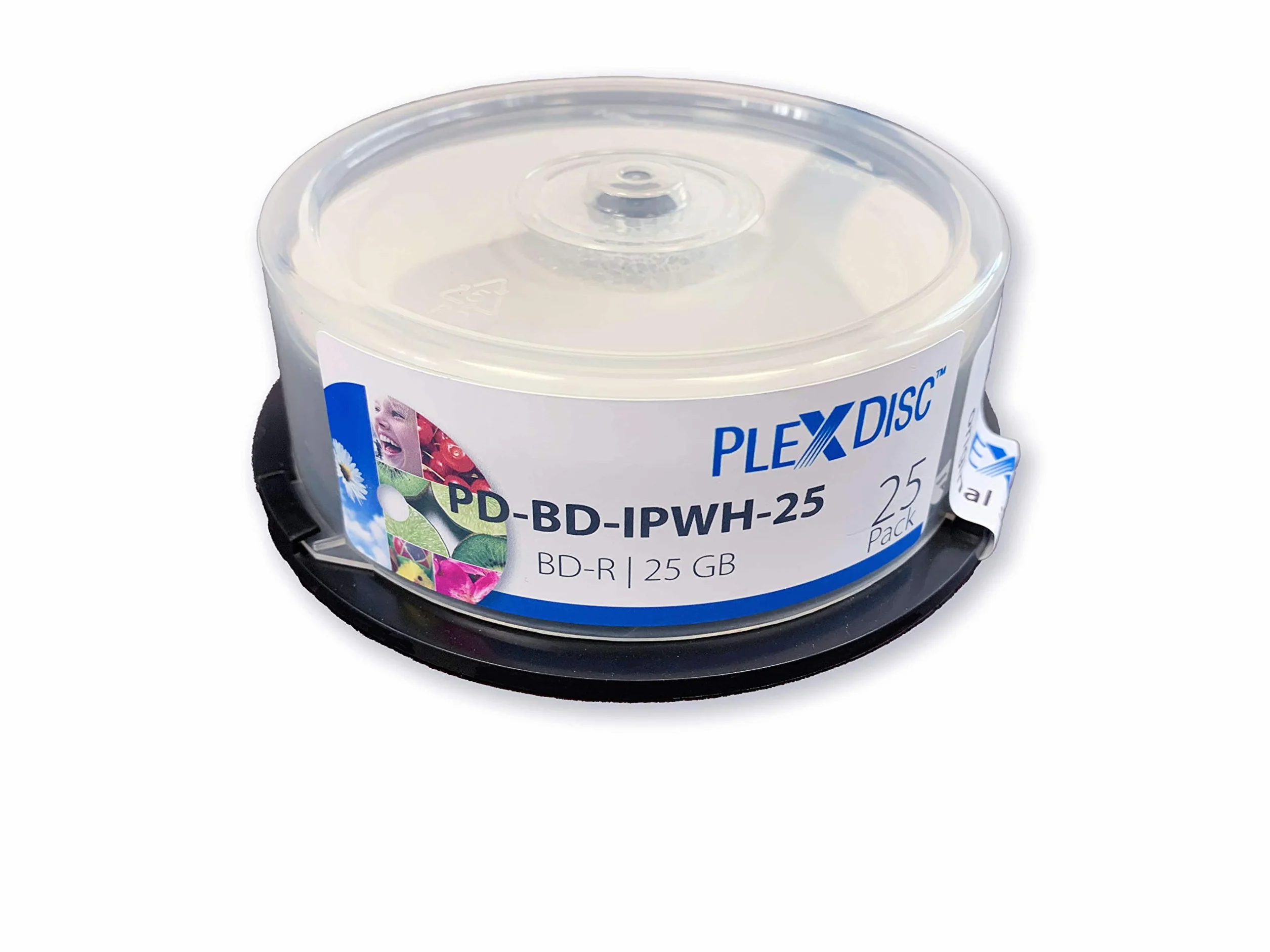 Plexdisc BD-R, 25 Pezzo, 6x, 25GB, Bianco Opaco, inkjet