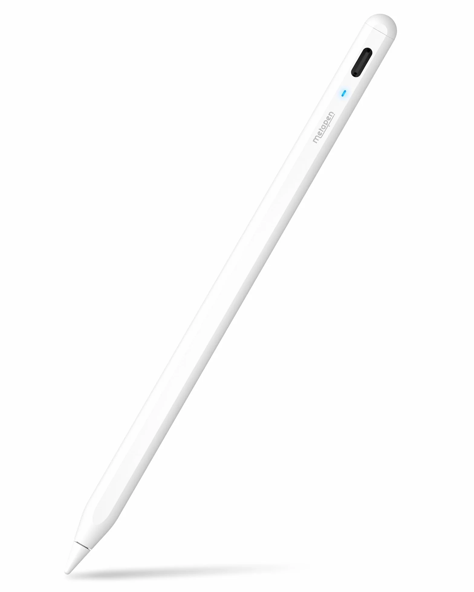 Metapen A8 Penna per Apple iPad 2018-2026 con Attrazione Magnetica, Rifiuto del Palmo, Stylus Pencil per iPad 11 A16/10/9/8/7, Pro M4/11/12.9/13, Air 3,4,5/M2/M3/M4, Mini 5/6 - Bianco
