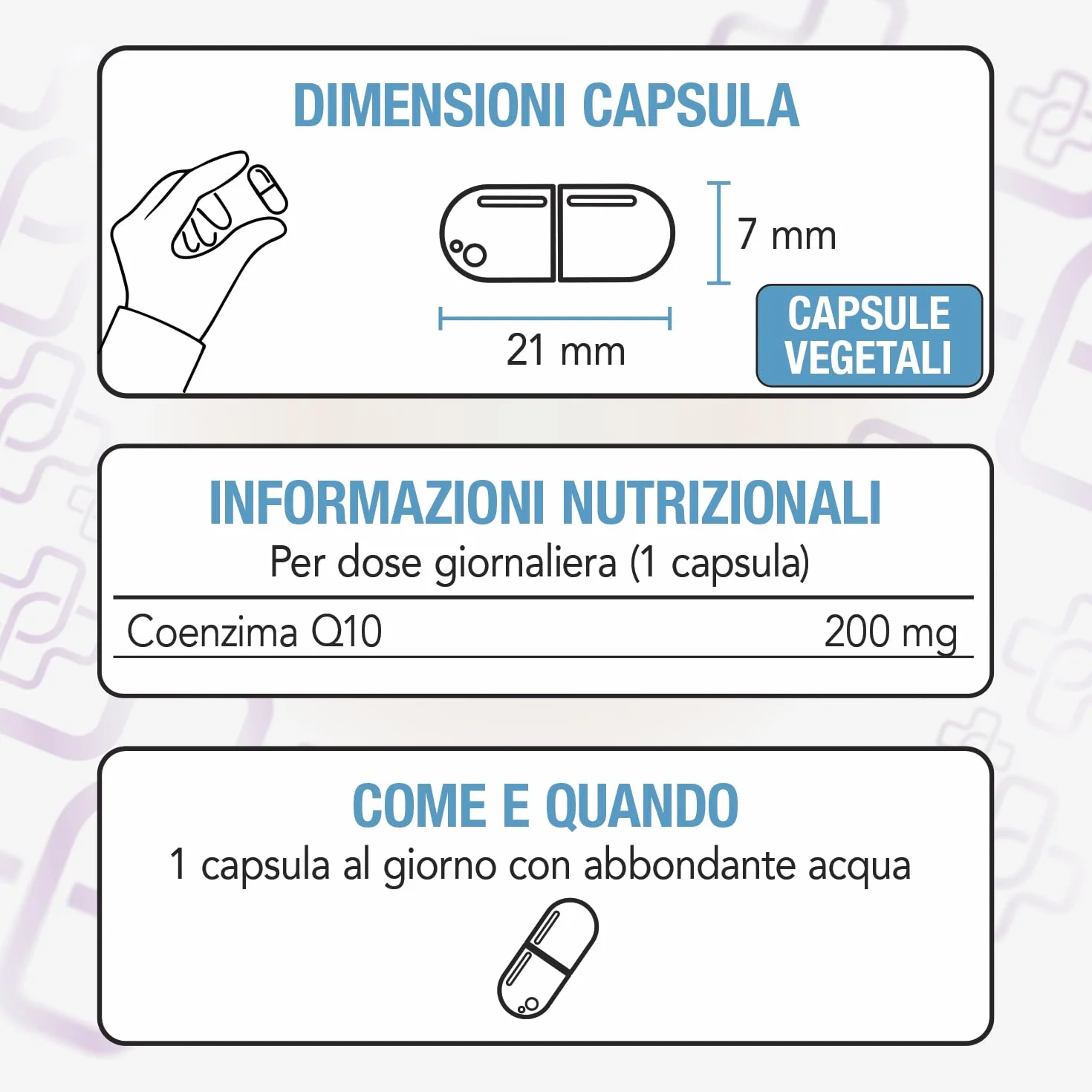 PiùLife Coenzima Q10 200mg 120 Capsule CoQ10 Ubiquinone Antiossidante Integratore Energia