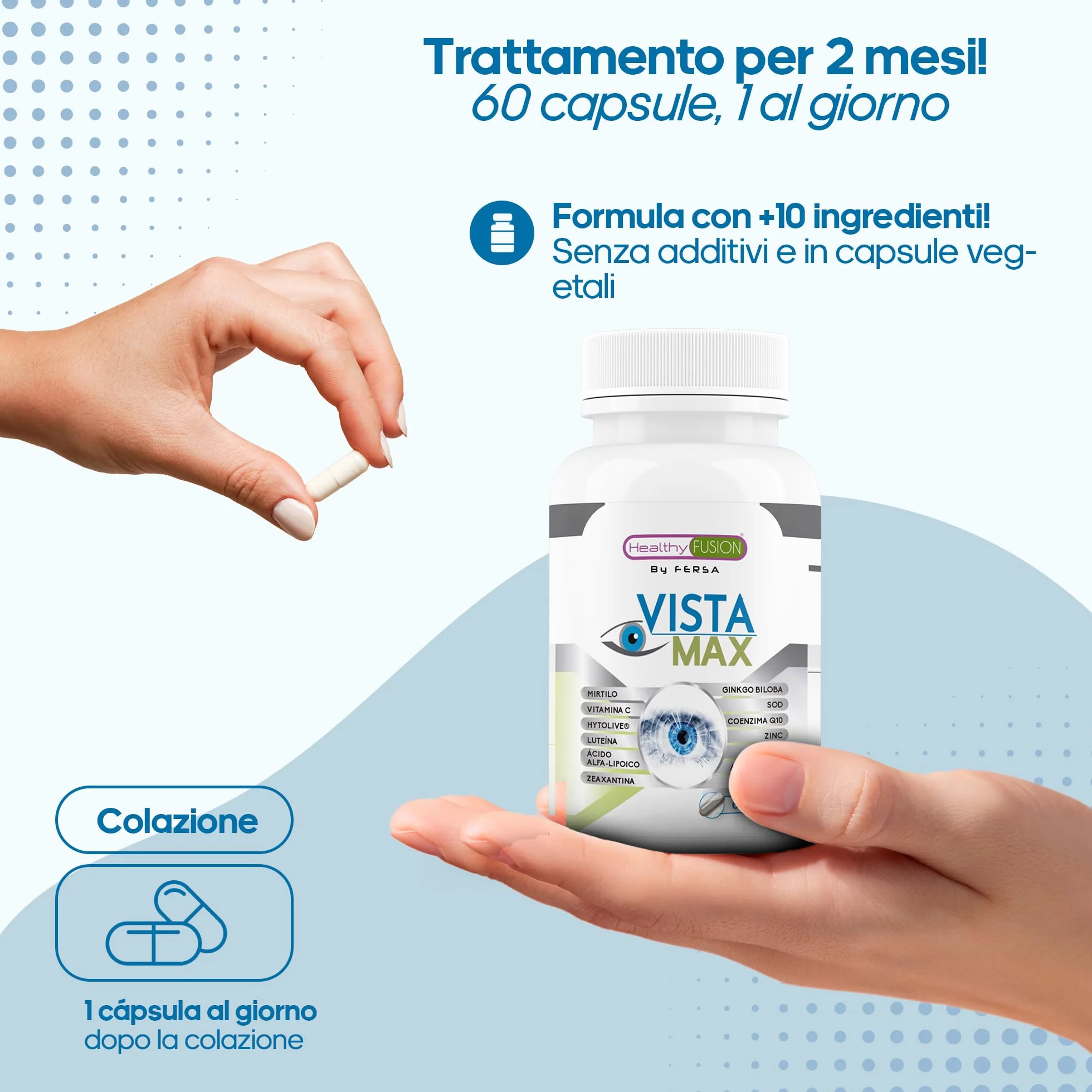 Integratore Occhi Luteina Zeaxantina 60 Capsule Protettore Visione