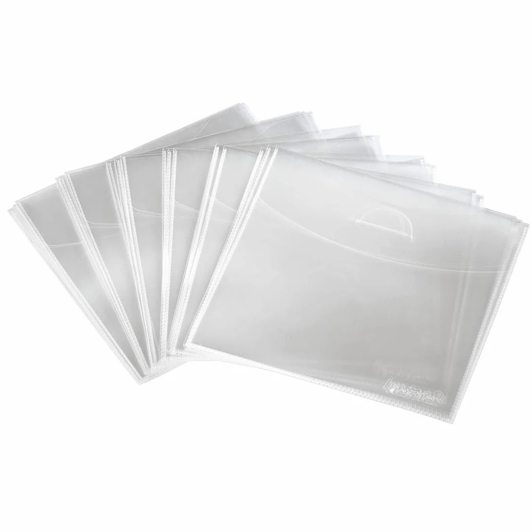 Hama - Buste protettive per CD/DVD, 100 pezzi, trasparente