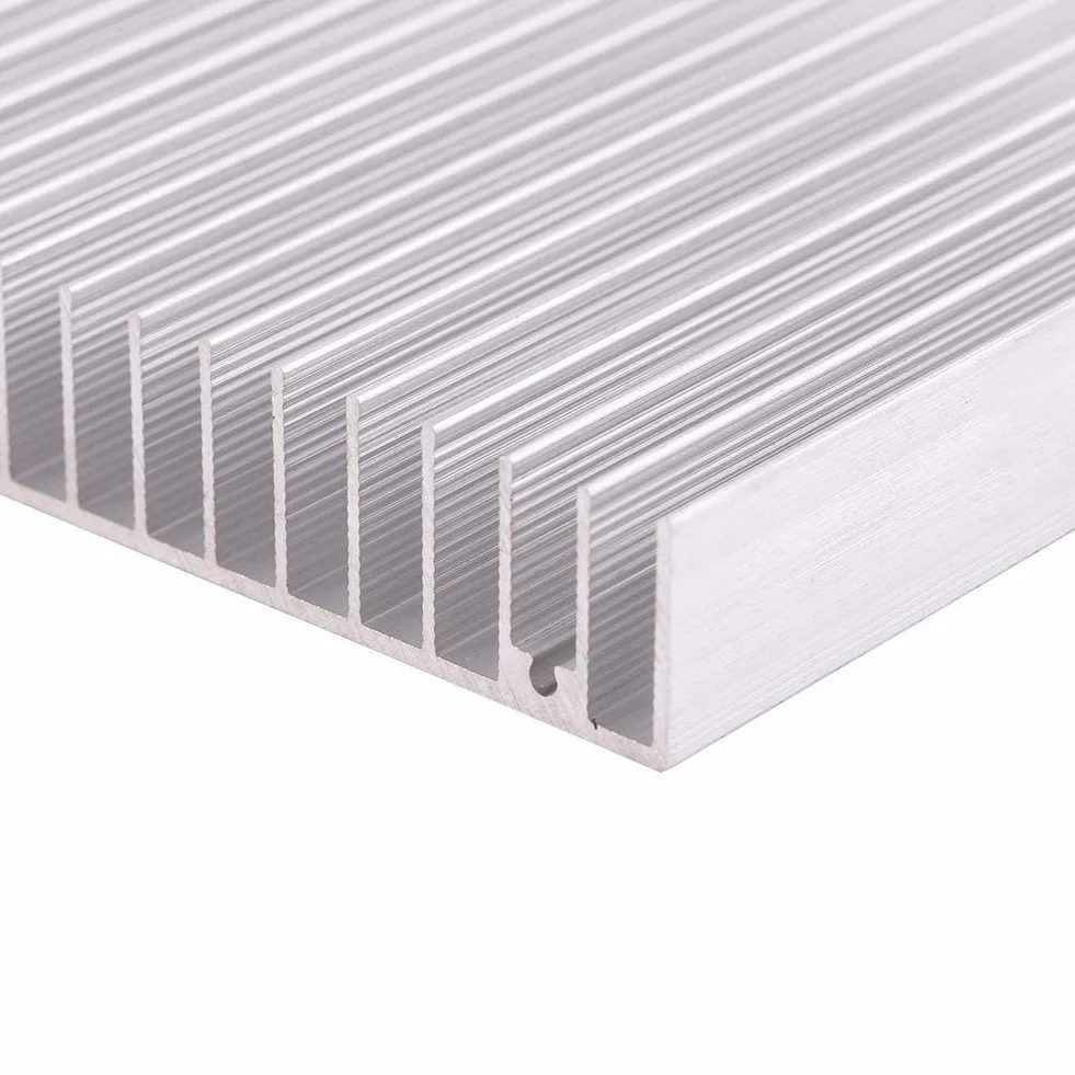 Dissipatore di calore in alluminio, 16 denti, dissipatore di calore, in alluminio, dissipatore di calore, ventola di raffreddamento, per luce LED, computer 100 x 100 x 18 mm
