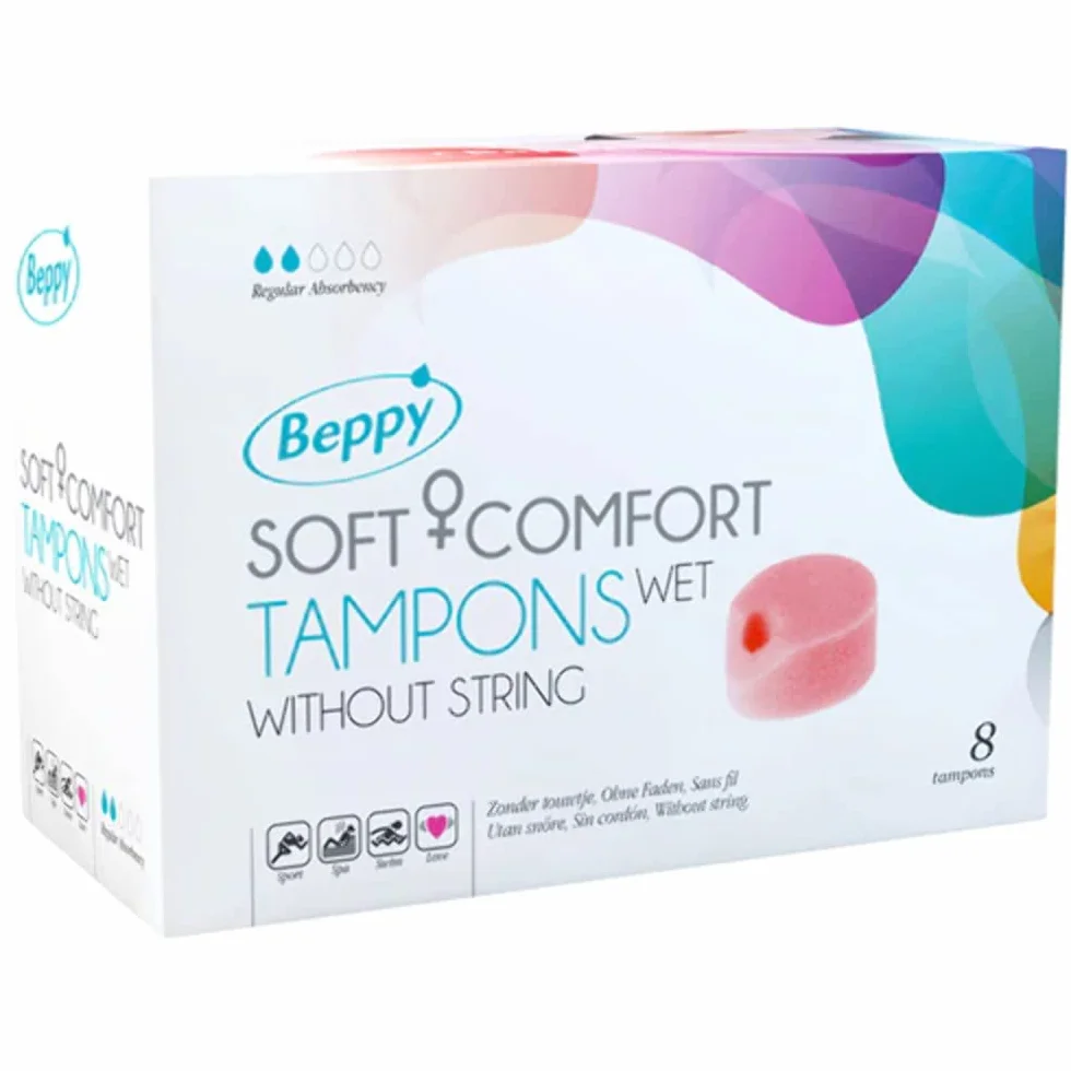 Beppy Tamponi Soft Comfort Asha con lubrificante di laminazione - Confezione da 8 pezzi