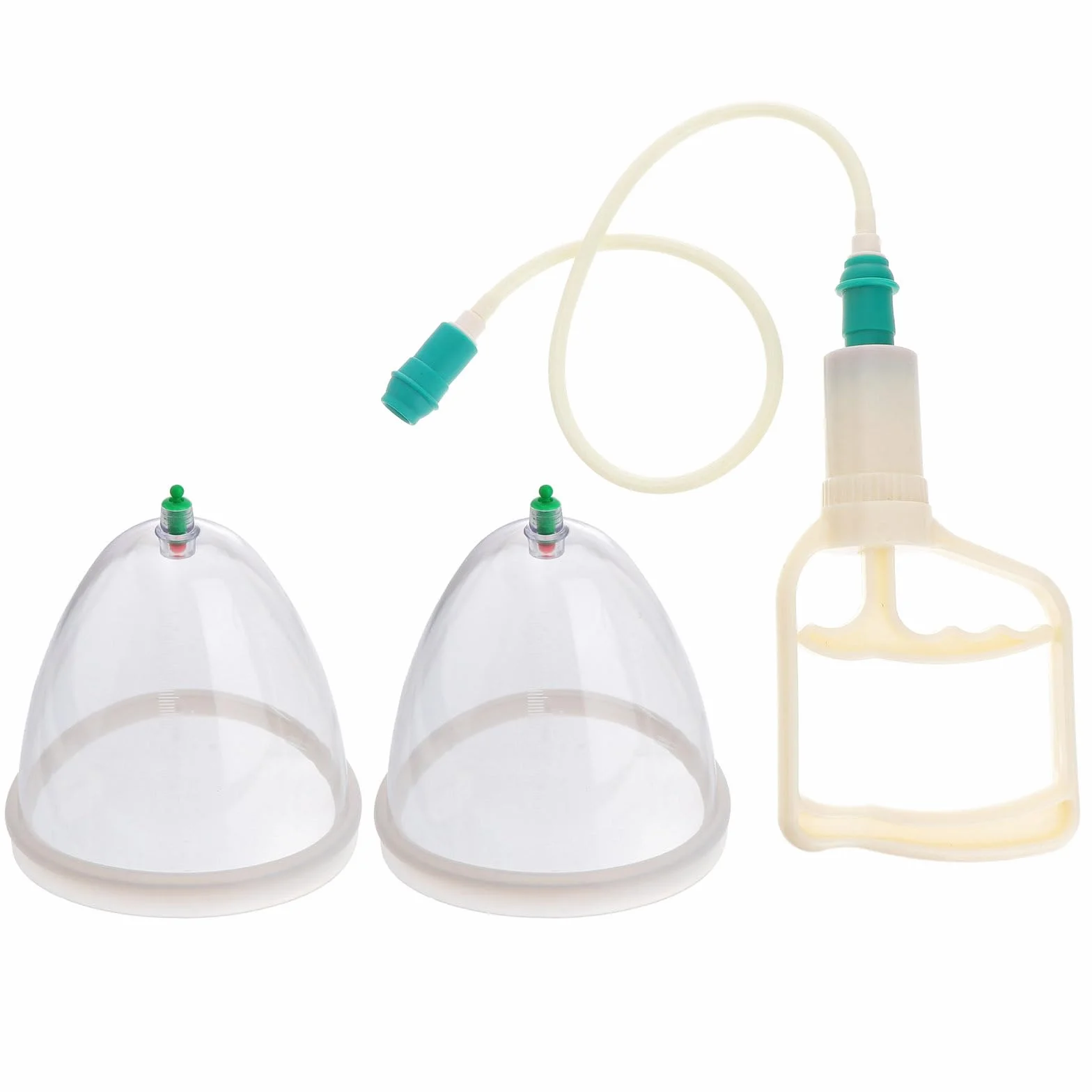 FOMIYES 2 pezzi pompa a vuoto manuale per seno coppettazione accessori donna