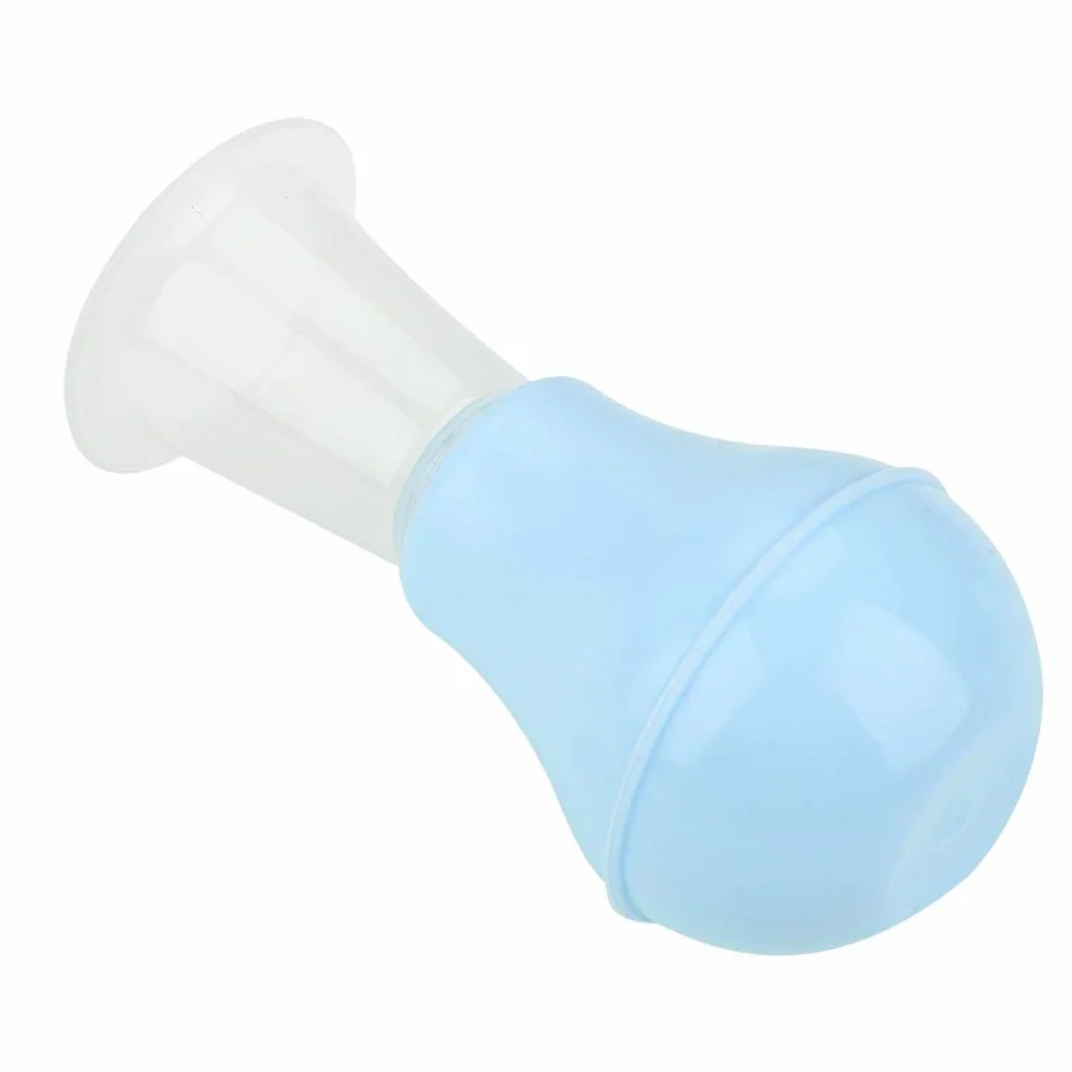 Correttore Capezzoli in Silicone Morbido per Allattamento, Aspirazione Ingrandimento, Capezzoli Piatti Invertiti (Blu)