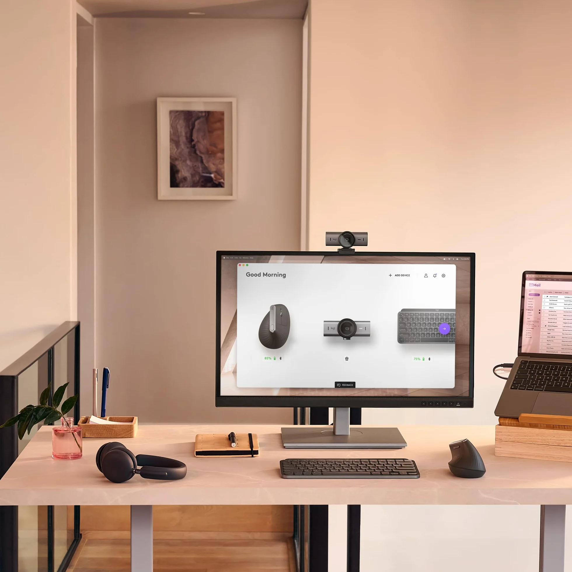 Logitech MX Keys Mini Combo for Business, compatto, tastiera e mouse senza fili, tecnologia Logi Bolt, Bluetooth, certificato Windows/Mac/Chrome/Linux - Grigio