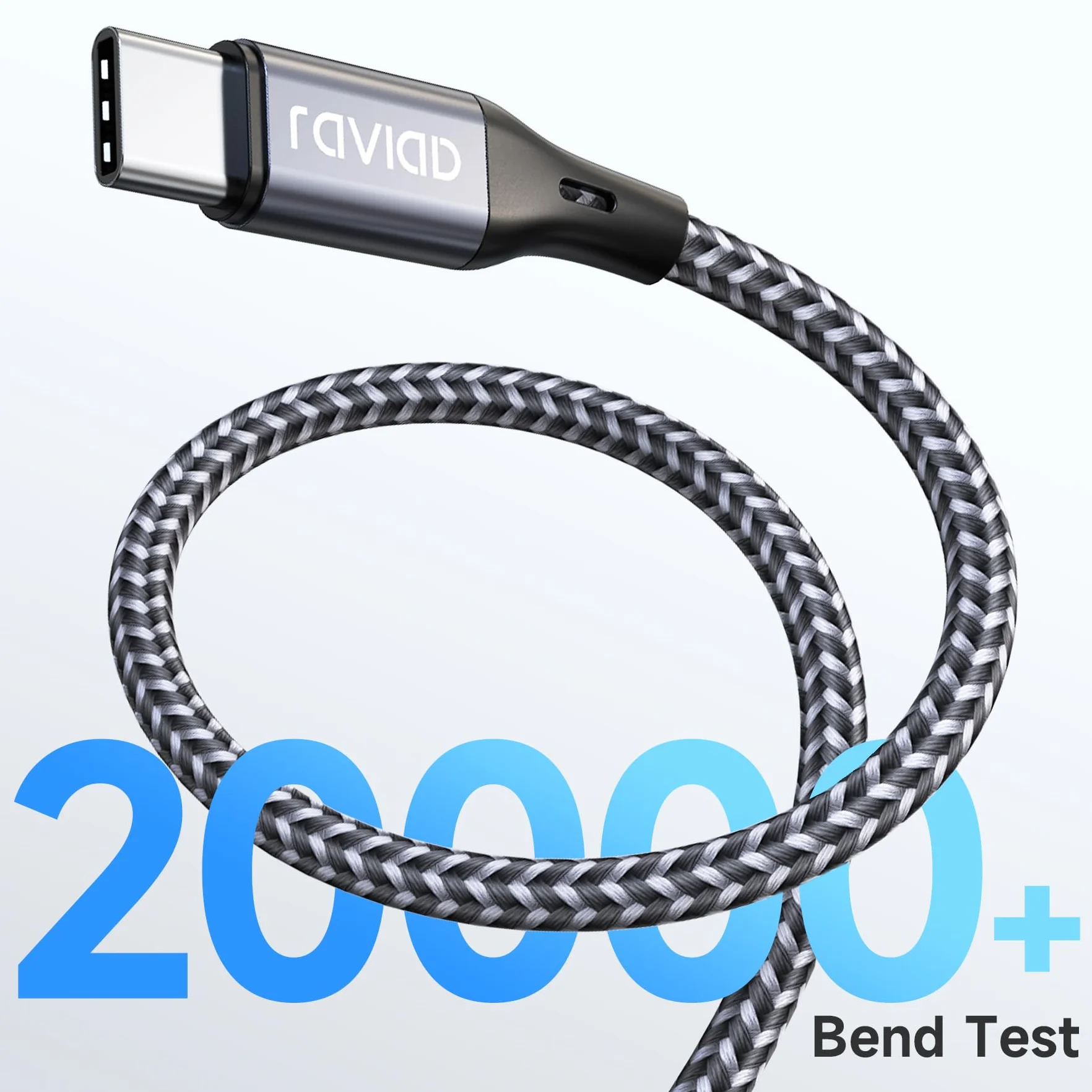 RAVIAD Cavo USB C USB C [2Pezzi 1M], 60W Cavo USB Type-C PD 3A Ricarica Rapida Nylon Intrecciato Cavo per iPhone 17 16 15 Pro Max, Samsung Galaxy S24 S23 S22 S21 S20 A12, Google Pixel