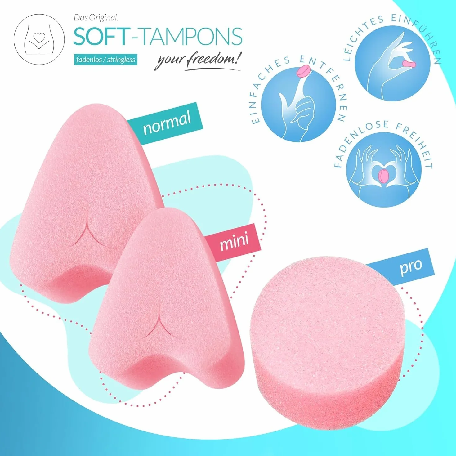 JOYDIVISION Soft Tampons NORMAL 30 unità - Tamponi ergonomici senza filo