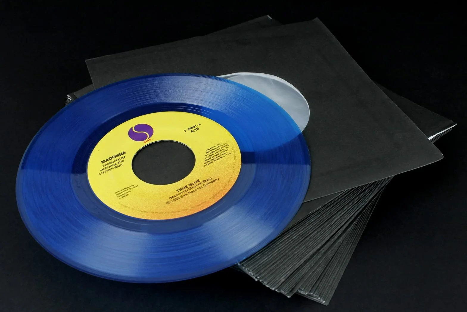 Black!! 100 Bustine in Carta Nera forate + Velina AntiGraffio per Dischi Vinile 7" 45 Giri RPM Singoli Diametro 18 cm
