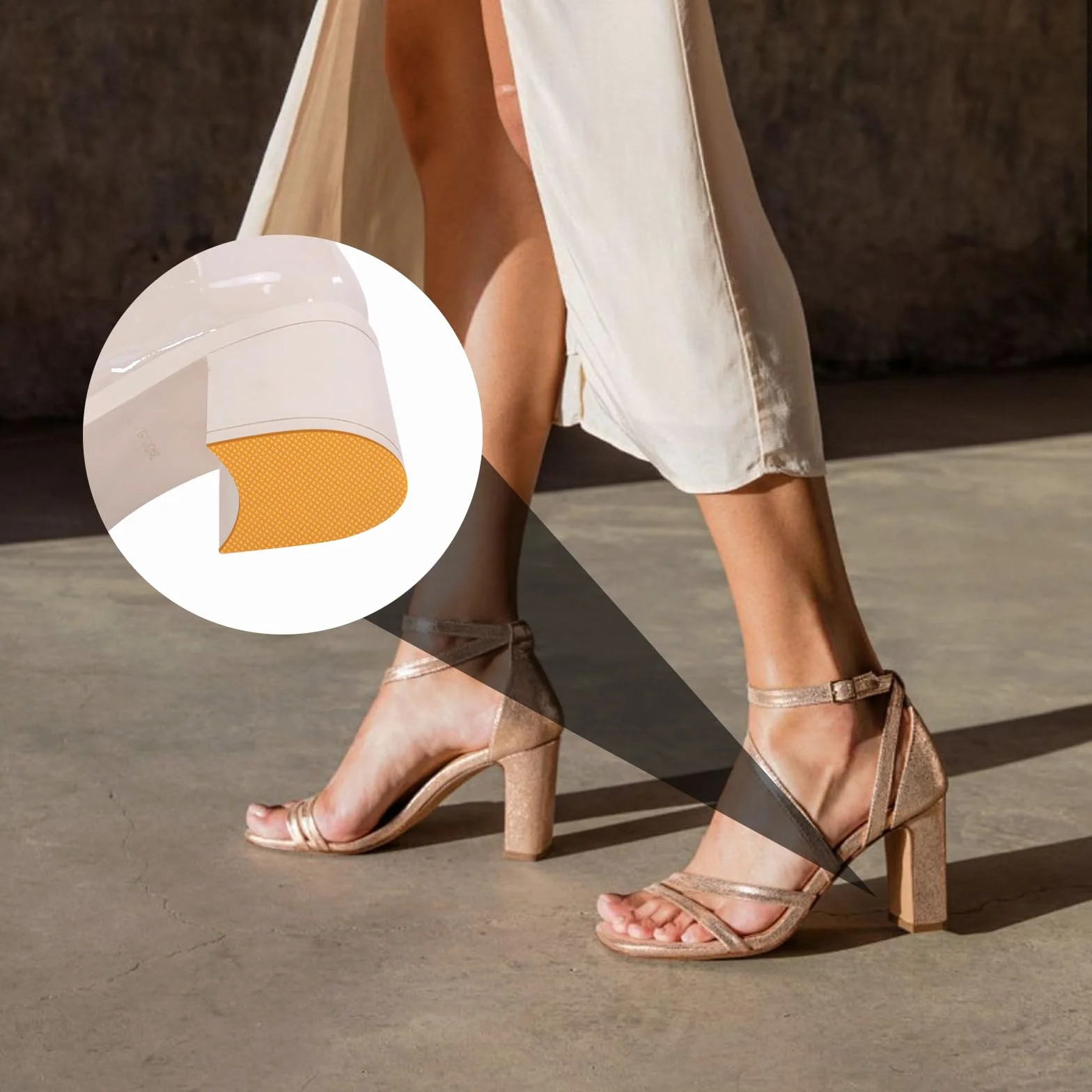 Scarpe col tacco alto kit riparazione suole antiscivolo protezioni punte cerotti spessi tacchi stivali suola quadrata