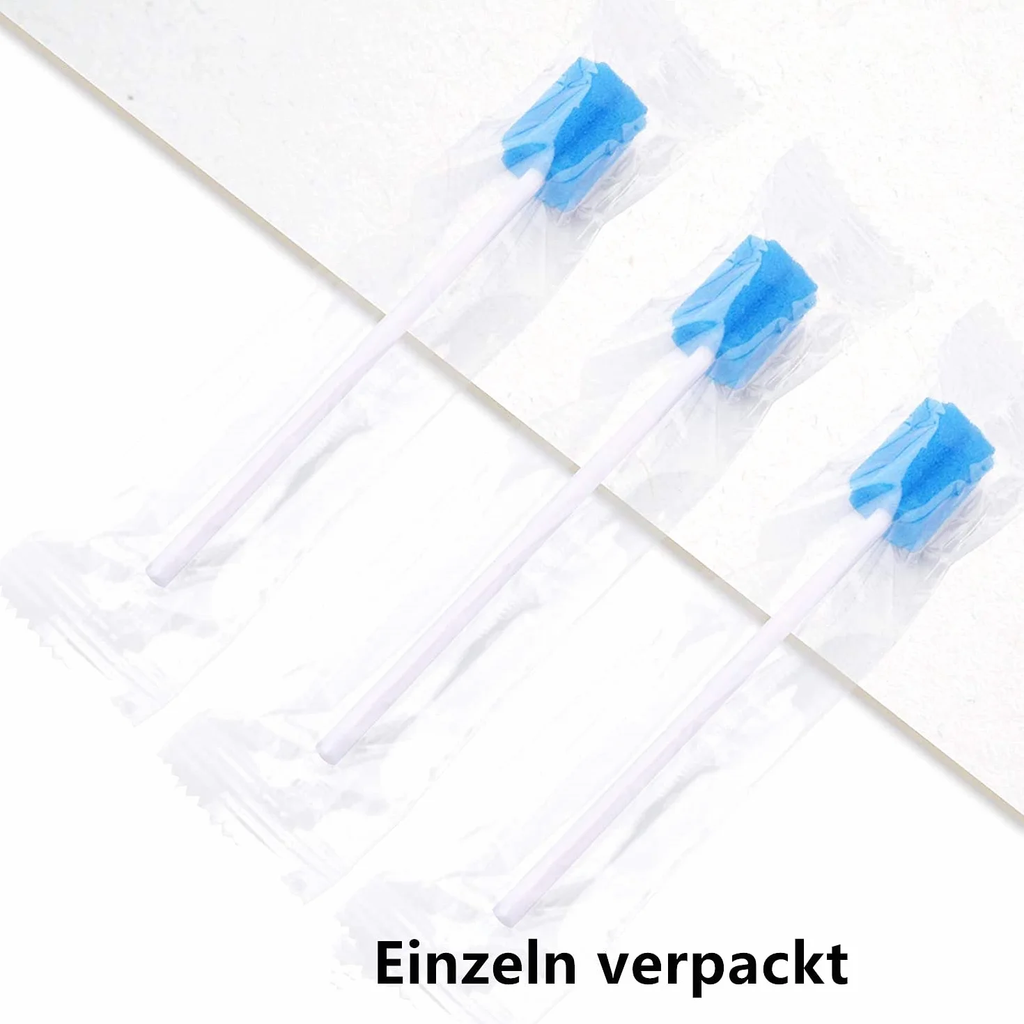 Voarge 100 Pezzi Tamponi Monouso per Igiene Orale, Spugna Pulizia Dentale per Bocca Bambini Adulti Anziani