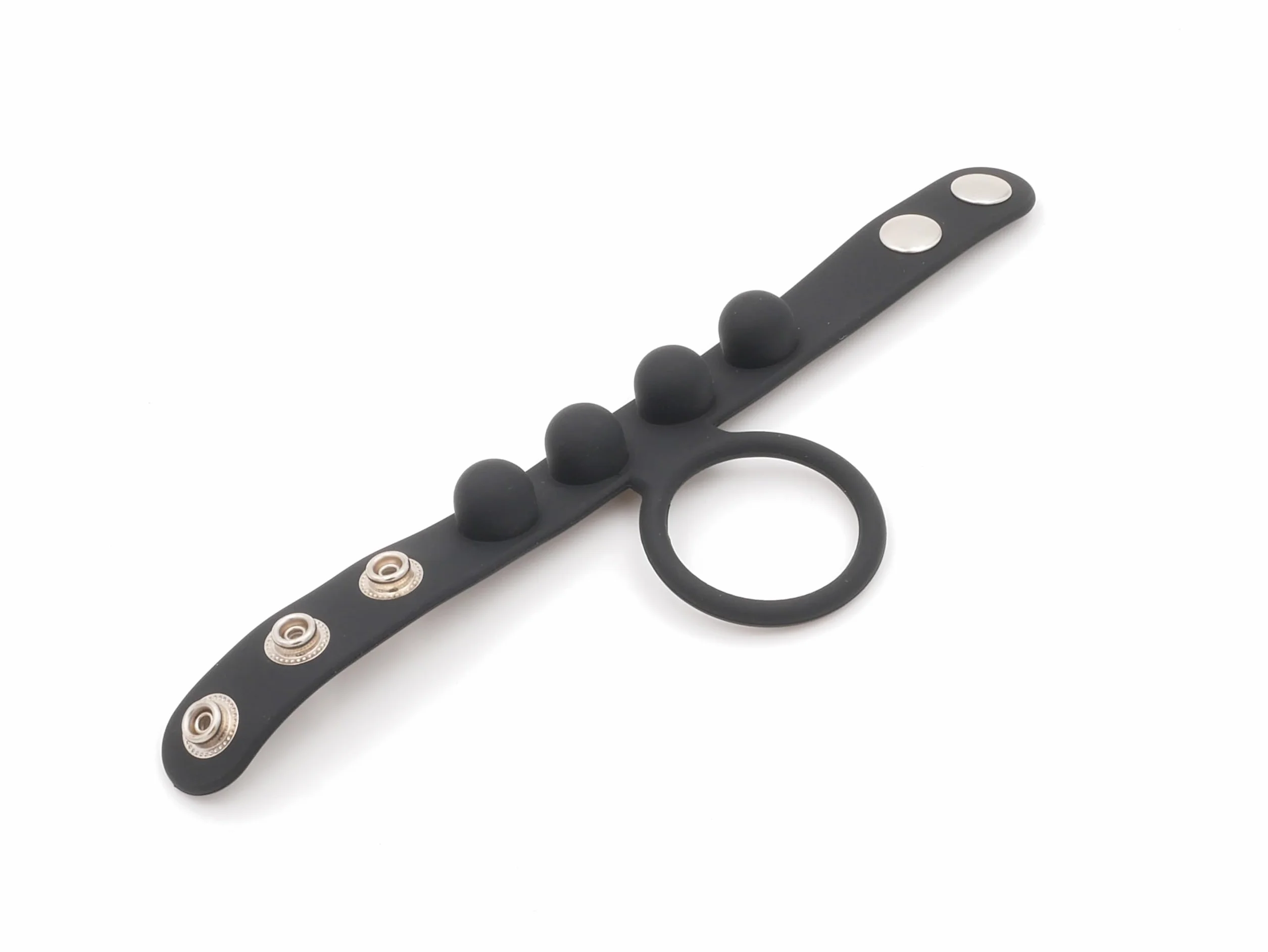 BONDAGERIE® Anello per corpo uomo ritardante in silicone medico con sfere stimolanti
