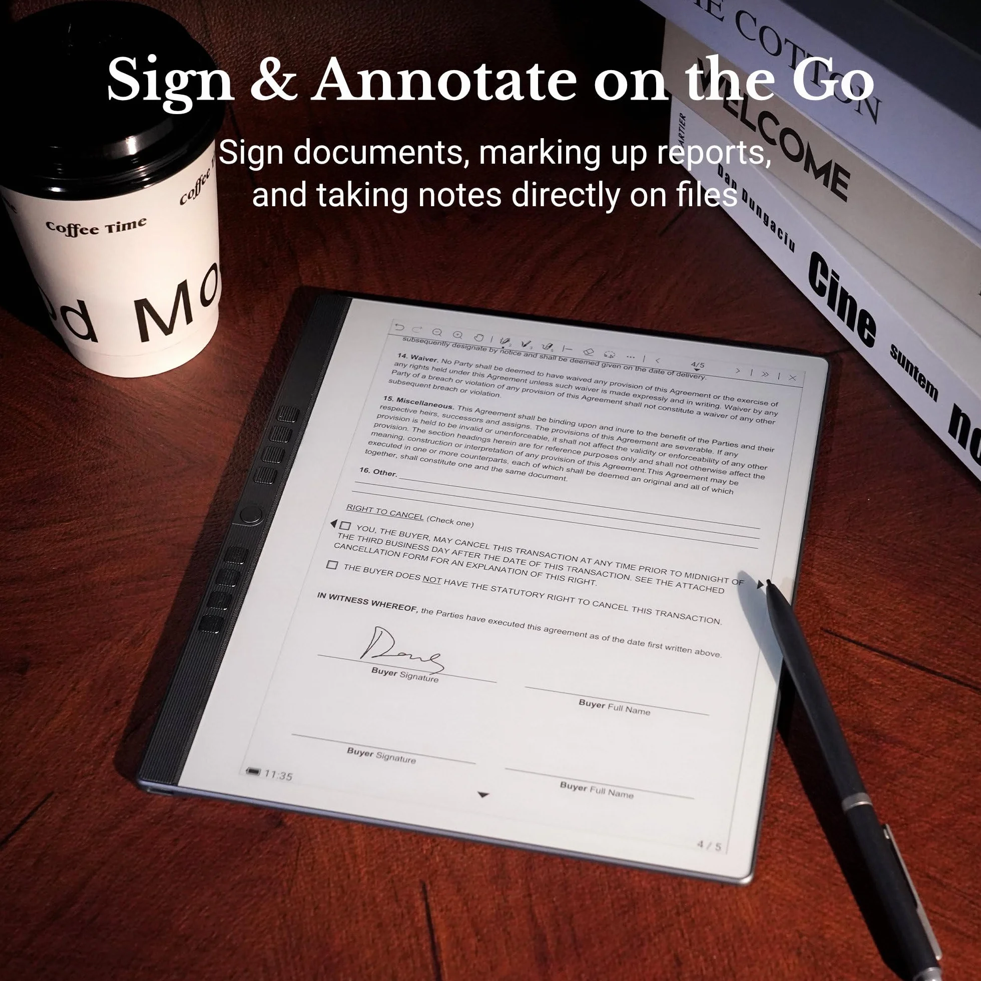 Penstar eNote 2 Paper Tablet 10.3" 300 PPI E-Ink Writing Tablet 4G 128GB Digital Notebook AI Voice-to-Text