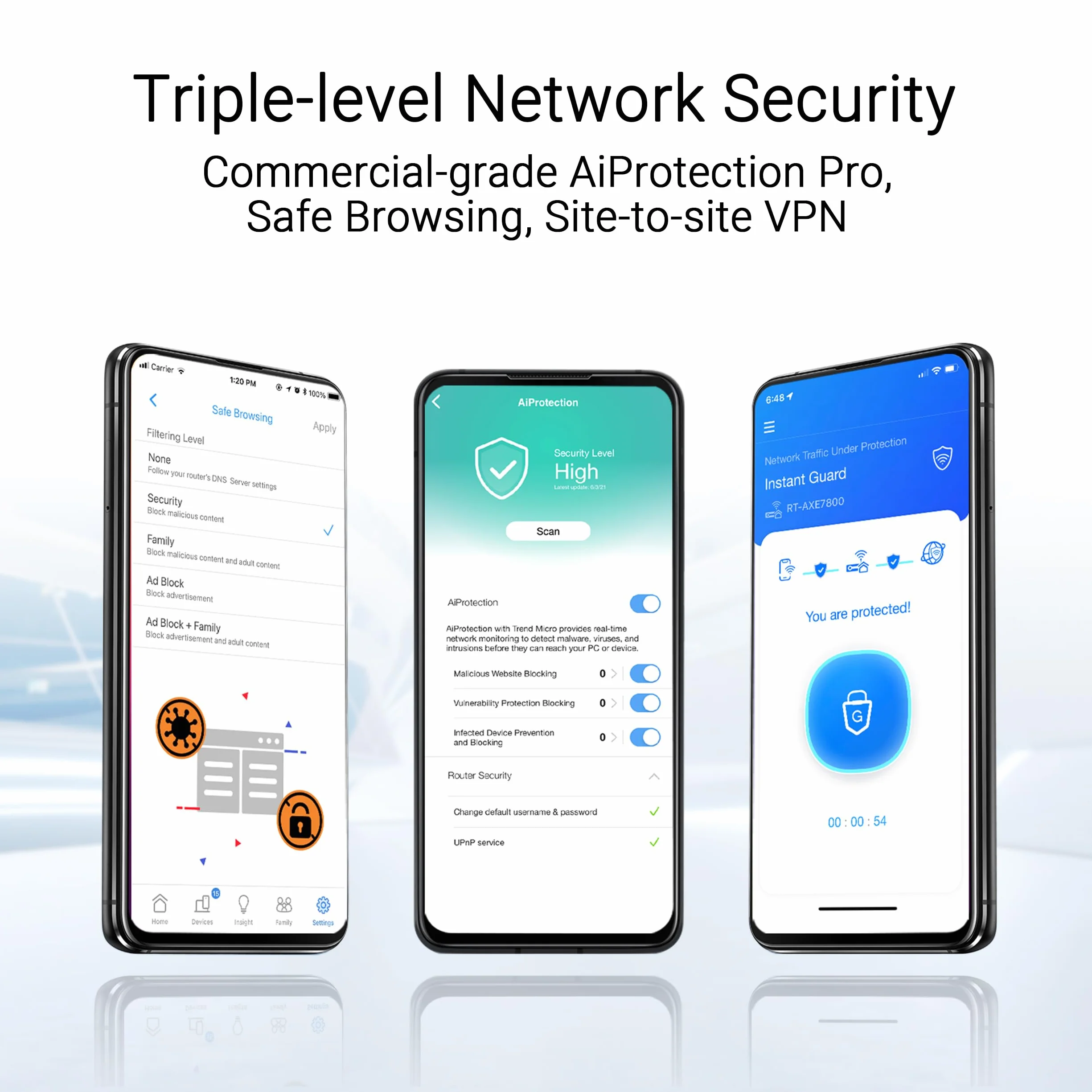 ASUS ZenWiFi BD4 2- Per Modem Operatore e ONT, Mesh WiFi 7 a doppia banda, 3600 Mbps, Copertura 470 m², Due porte 2,5 G, Controlli di sicurezza e Parental Control, Smart Home SSIDs, 2 Pezzi, Bianco