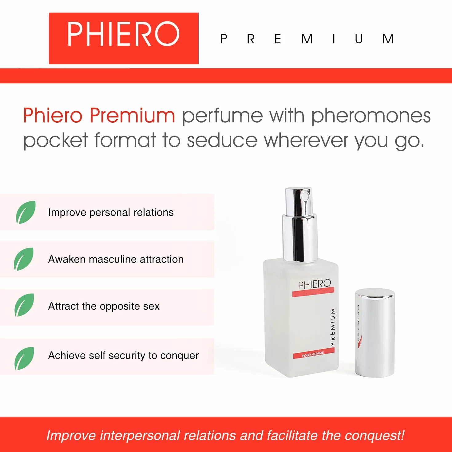 Feromoni Profumi ai feromoni da uomo 2 Phiero Premium + 1 Phiero Night Man