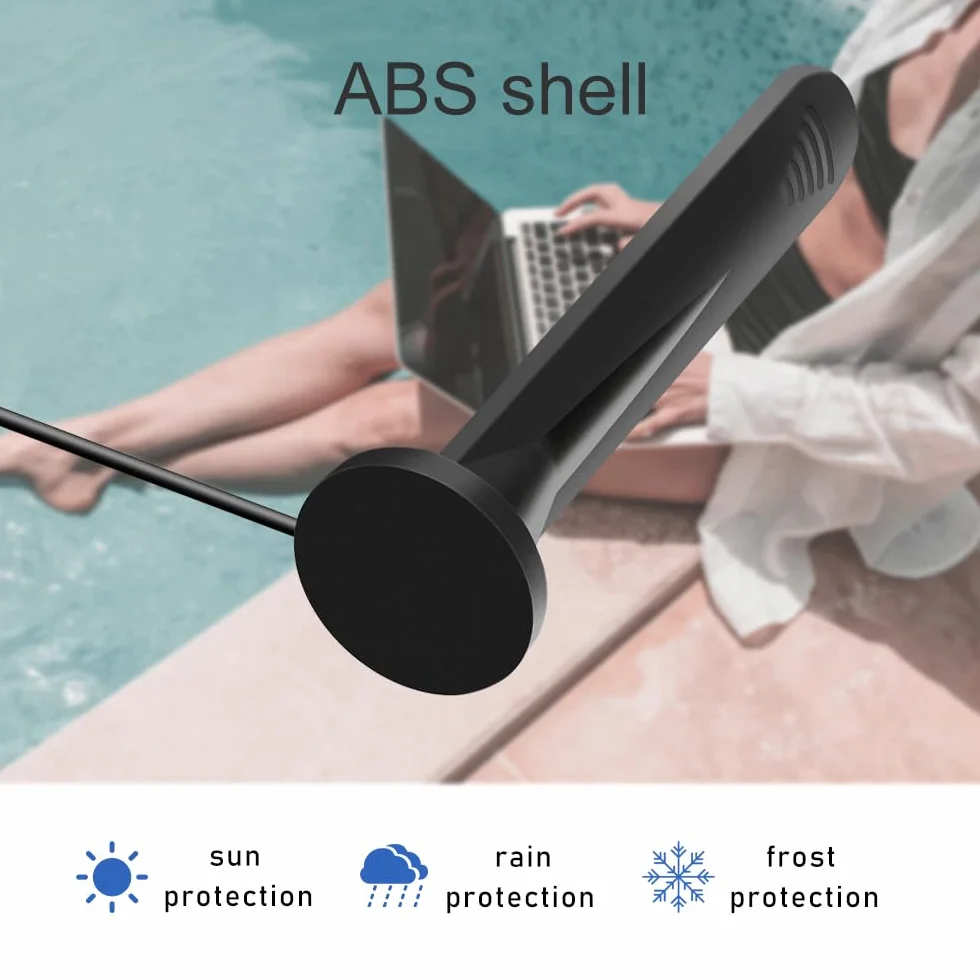 2 X 5G Antenna 4G Lte Esterna 15DBI Omnidirezionale Amplificatore Segnale Interni Esterni Impermeabile Connettore SMA con Porta TS9 Base Magnetica,600-6000 MHz,3G/4G/5G/GSM/GPRS/LTE/WiFi Universale-3M