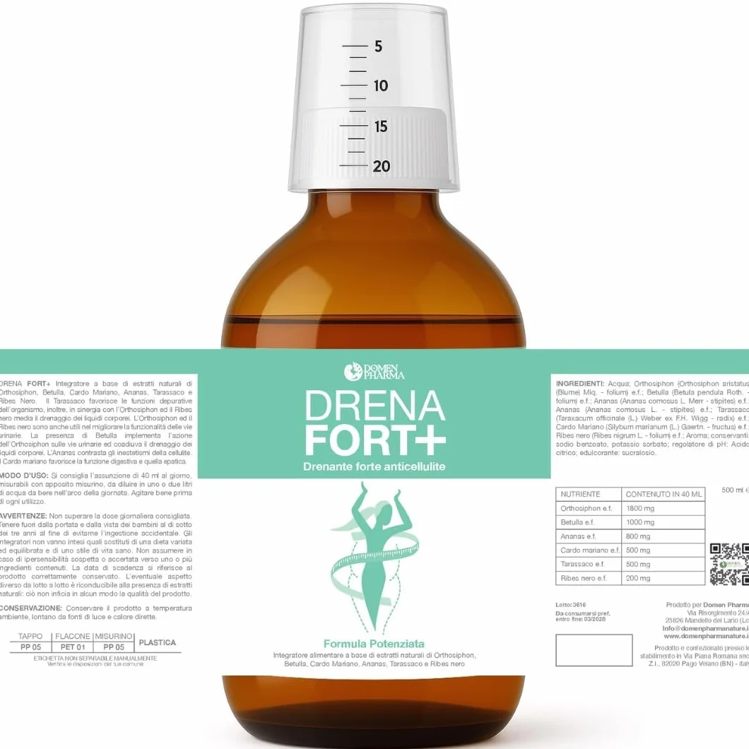 Drenante Forte con Bromelina e Ananas Detox Dimagrante Sgonfiante Pancia Glutei