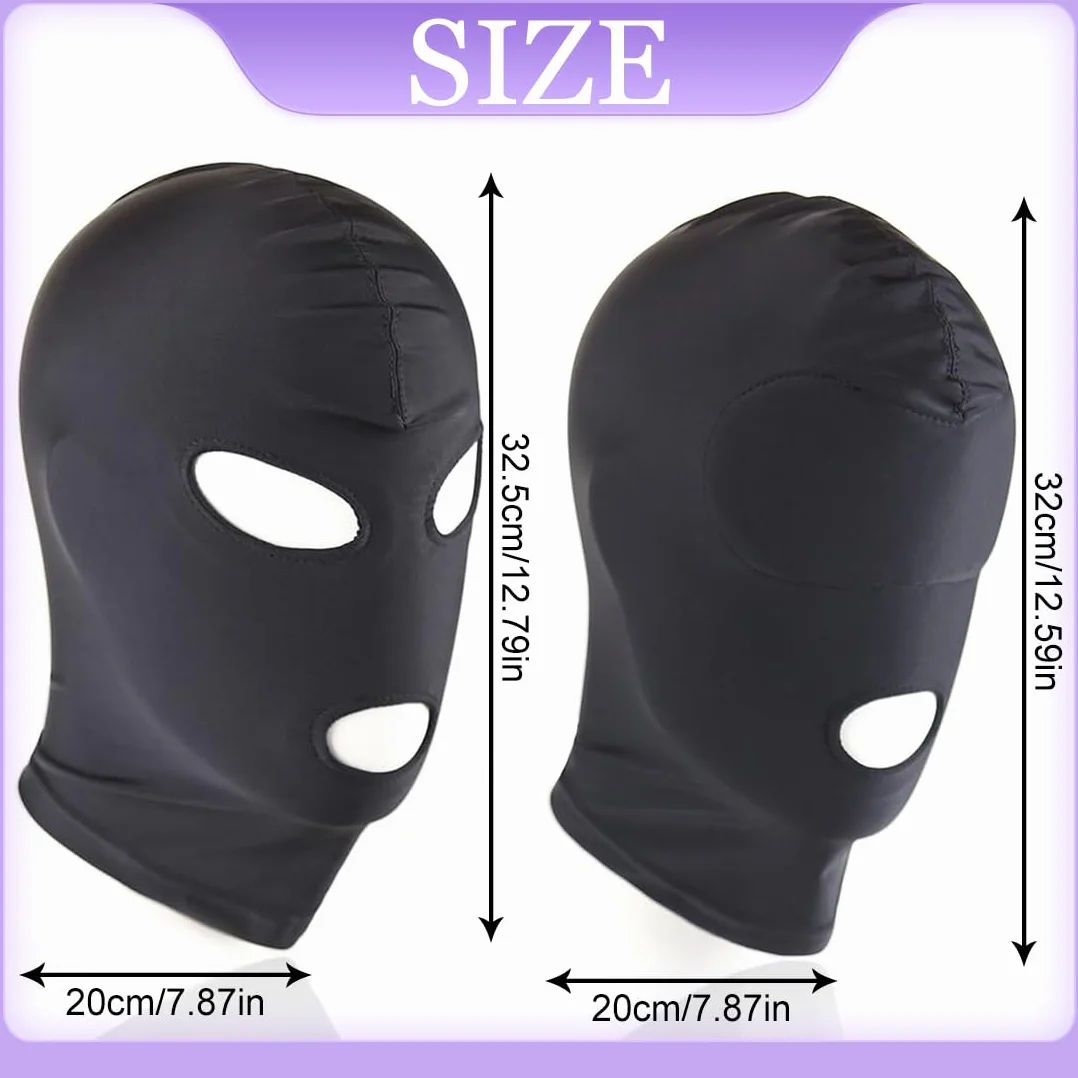 Maschera BDSM universale 2 Pezzi per uomo donna bondage fetish