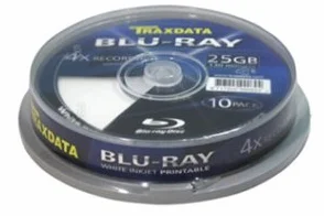 Traxdata Blu Ray BLUERAY FULL FACE Bianco stampabile 4x BD-R 10 Pack