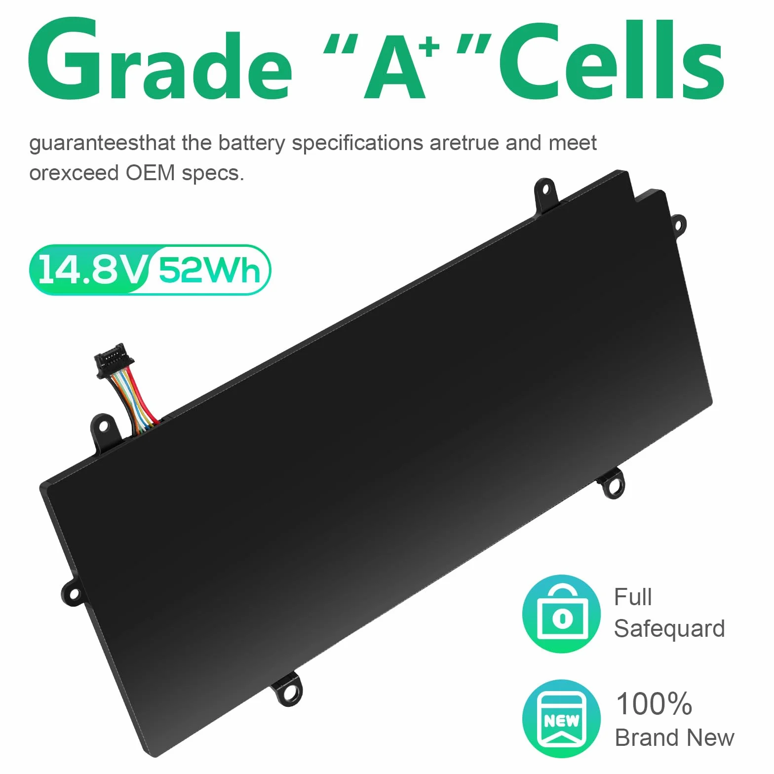 ASUNCELL 14.8V/52Wh PA5136U-1BRS Batteria del computer portatile per Toshiba Portege Z30 Z30-A Z30-B Series Z30-A1301 Z30-AK01S Z30-AK03S Z30-AK04S Z30-AK06S Z30-AK12S Z30-AK22S Z30-AK31S Z30-AK32S