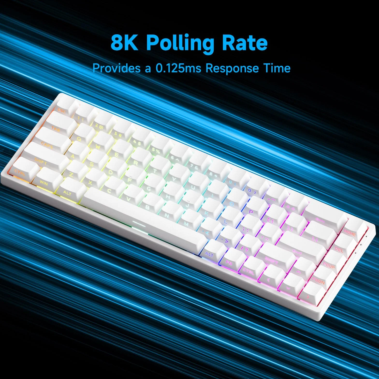 MONSGEEK Tastiera FUN68 HE Rapid Trigger 0,005 ms 8000 Hz RGB 65% Cablata Interruttore Magnetico