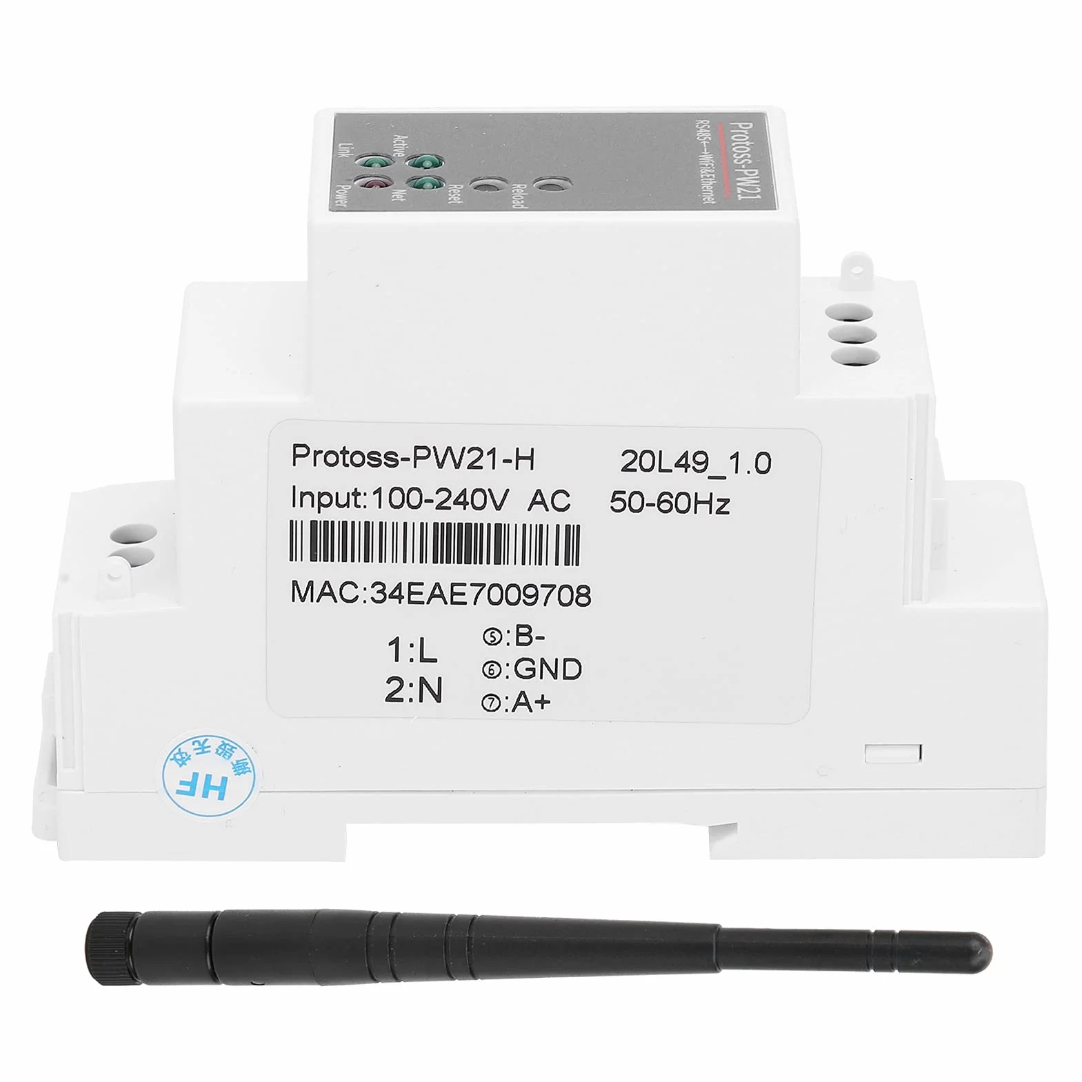 Serwer szeregowy WiFi RS485 PW21-H AC 100-240V Modbus Ethernet IP