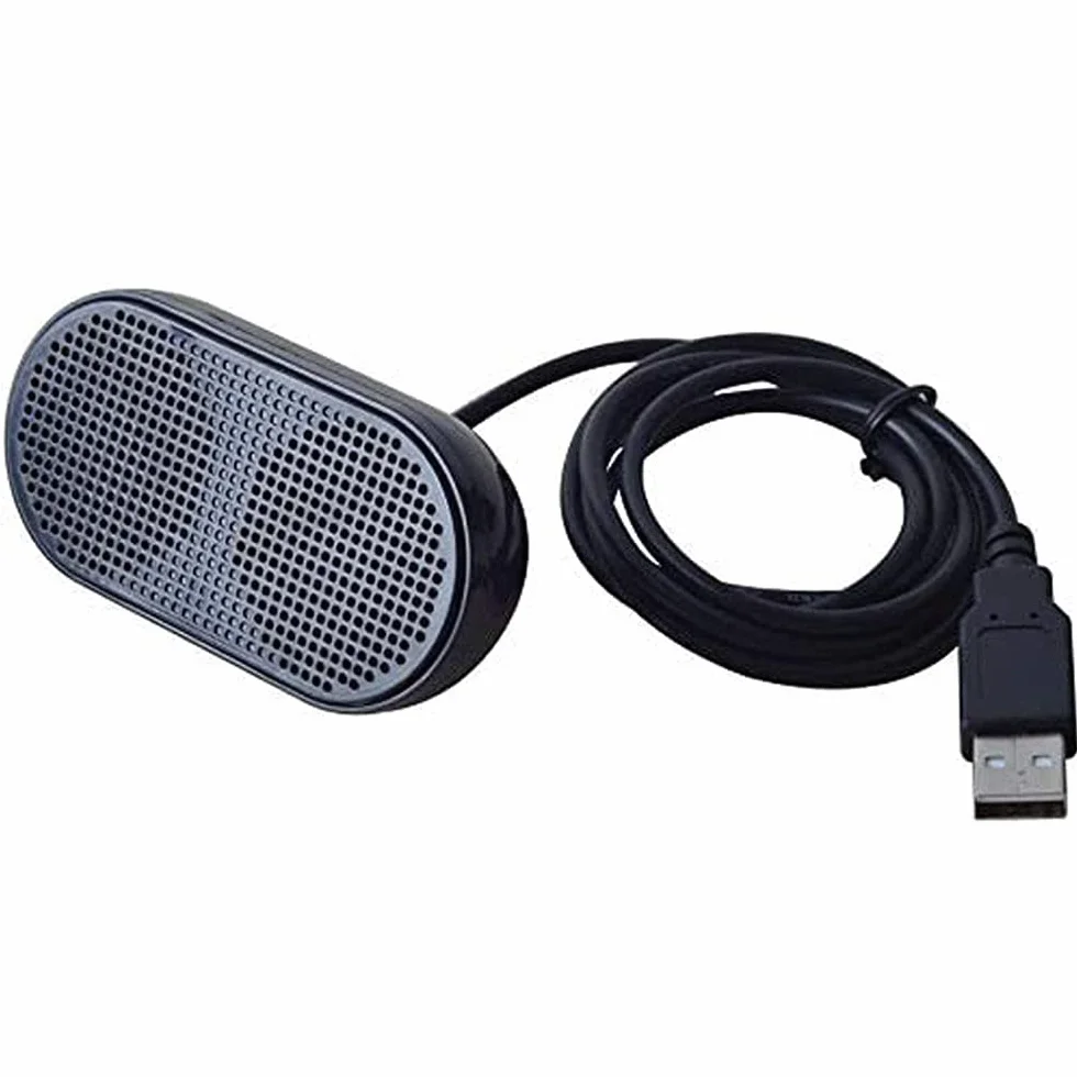 UKHONK Mini Altoparlante USB Portatile Stereo per Notebook PC (Nero)