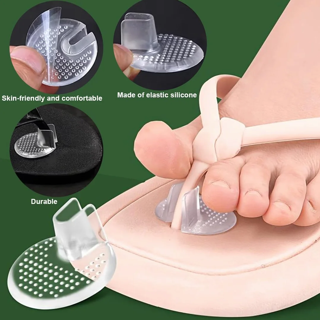 Protezione Dita Piedi Silicone per Infradito, Salvadita Piedi Gel Antiscivolo Riutilizzabile, 4 Paia