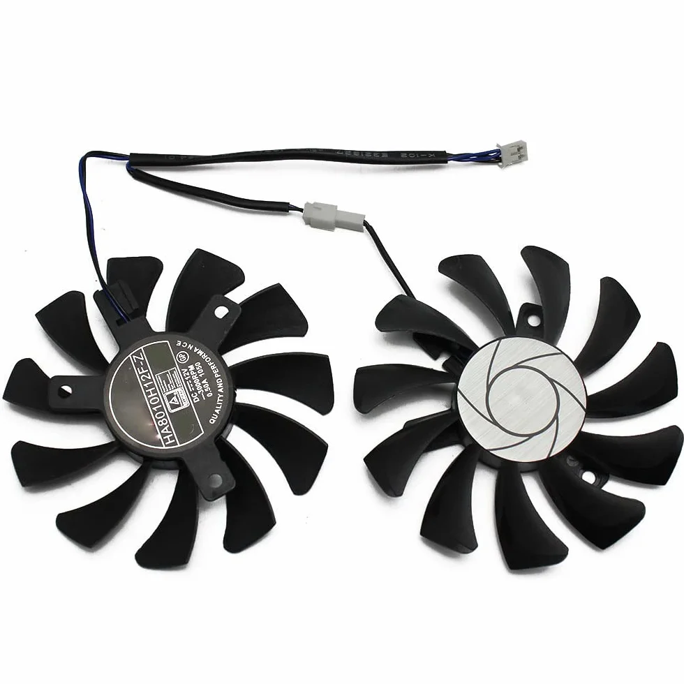 75Mm 2Pin GTX1050Ti GPU Cooler DUAL Fan per GTX 1050Ti GTX-1050-Ti-4GT-OC Raffreddamento Della Scheda Grafica