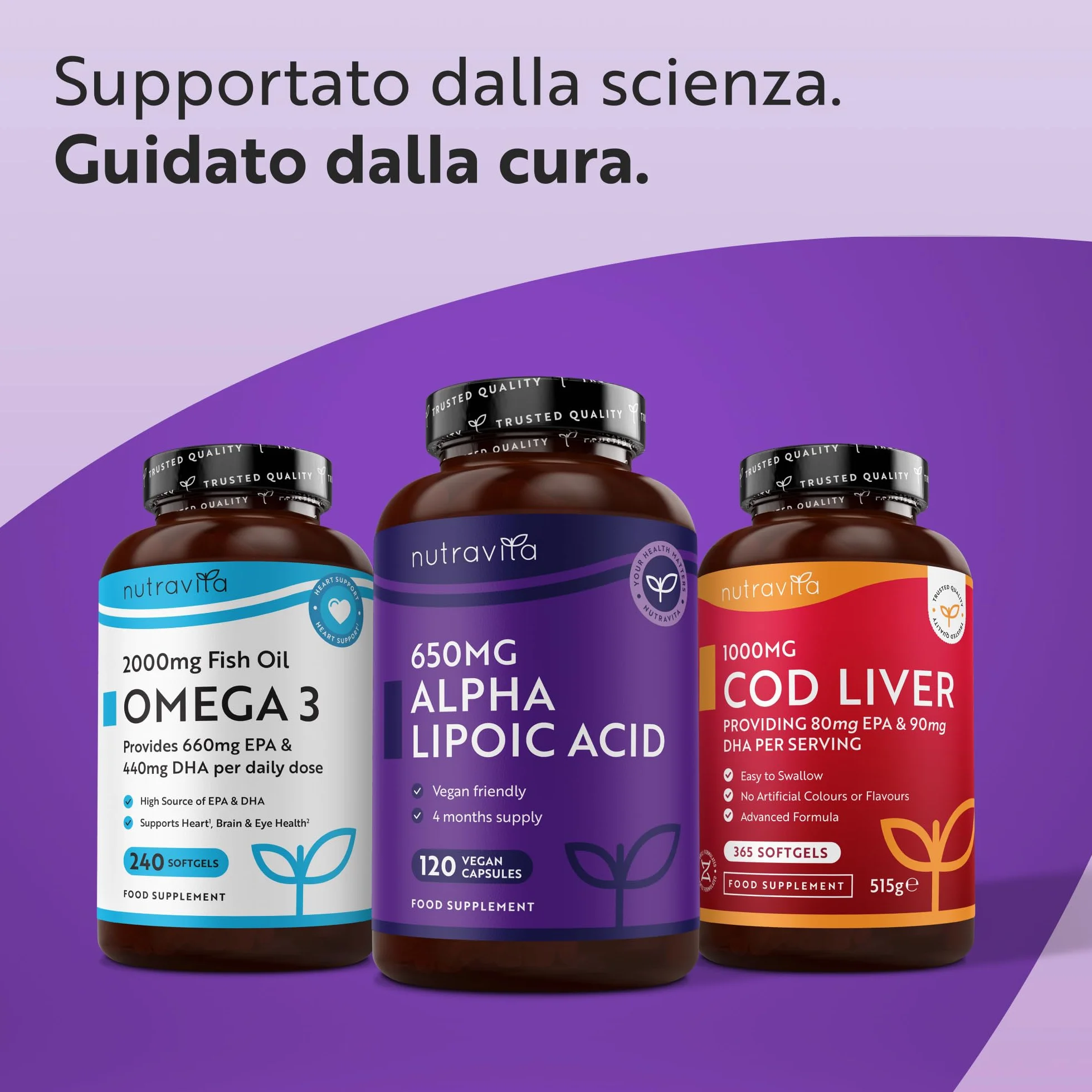 Nutravita Acido Alfa Lipoico 650 mg 120 Capsule Vegane Integratore Alta Concentrazione