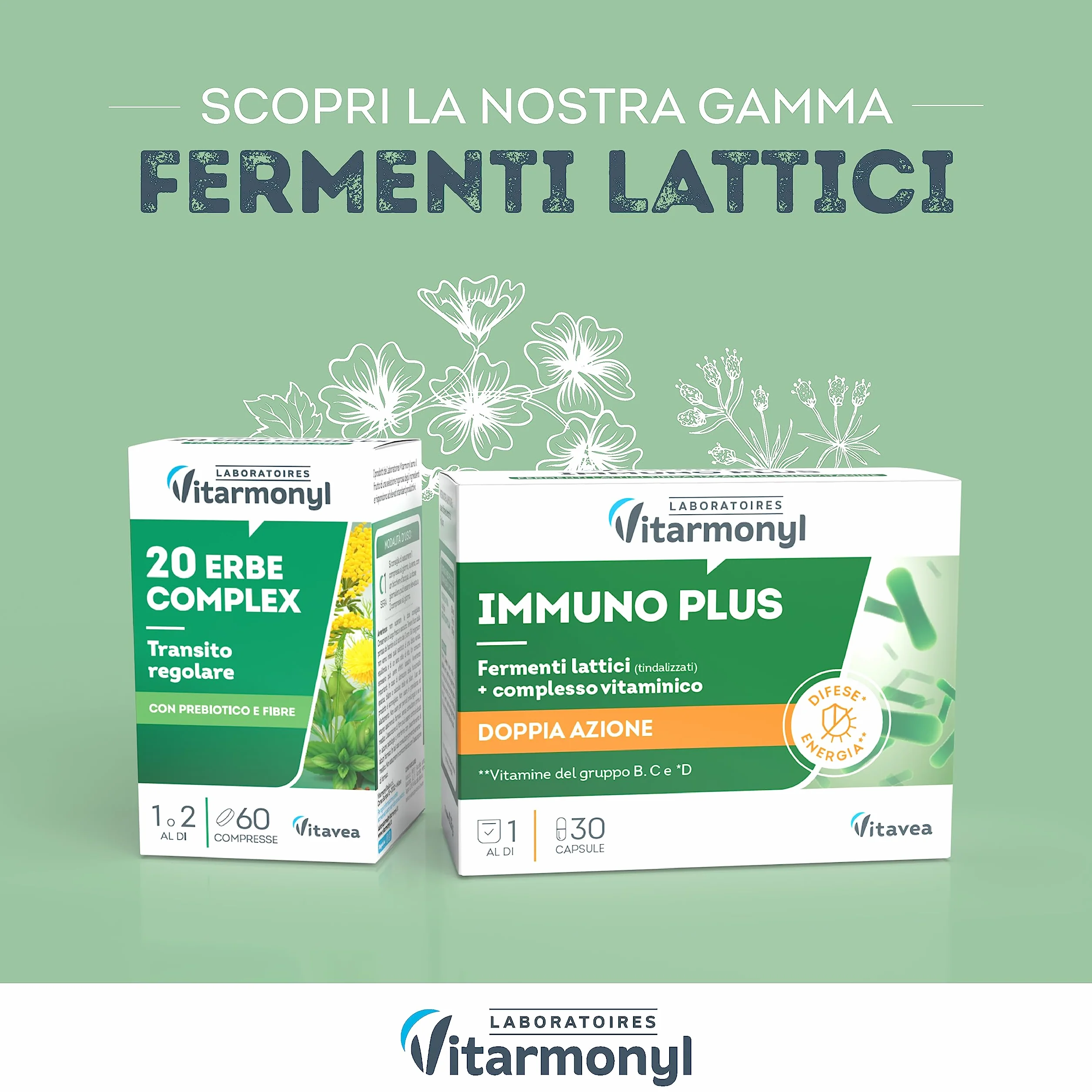 Psyllium e Fibre Integratore Transito Intestinale con Avena 30 Capsule Vitarmonyl
