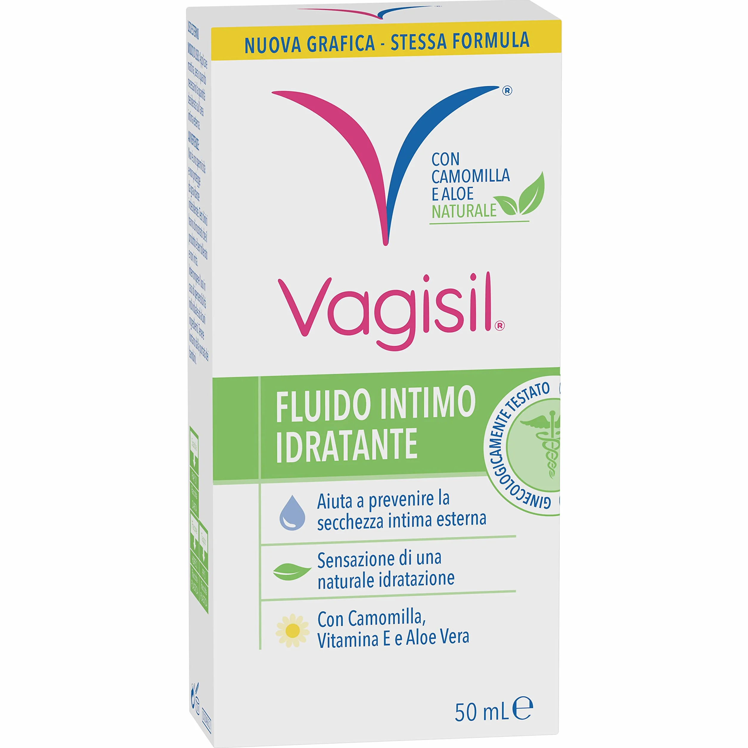 Vagisil Fluido Idratante Intimo 50 ml Camomilla Vitamina E Aloe