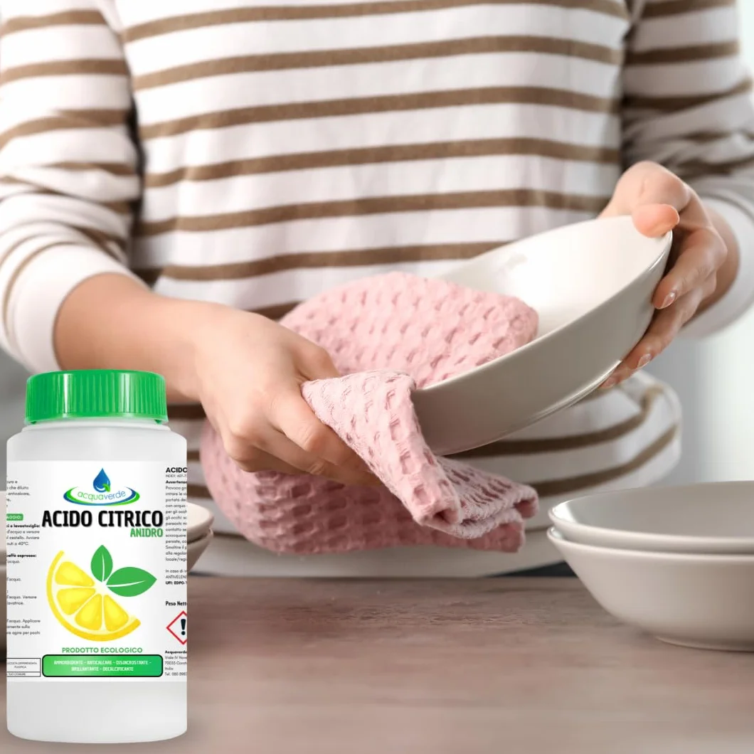 Acido Citrico in Polvere 100% Puro 1 kg - Anticalcare, Disincrostante per Pulizia Casa
