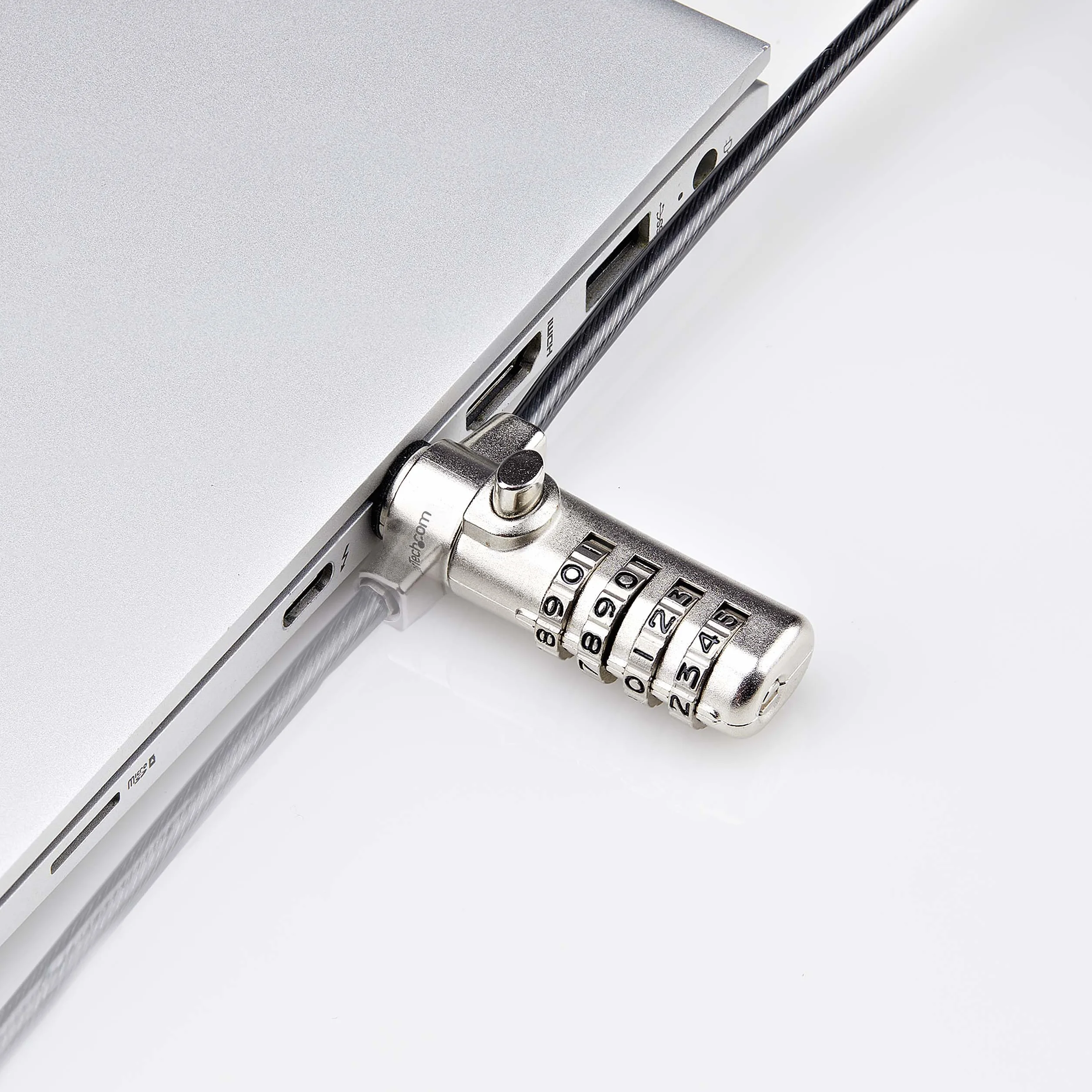StarTech.com Cavo di sicurezza antifurto per notebook compatibile con slot Noble Wedge® Slim, cavo in acciaio