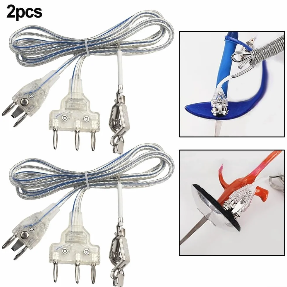 Corde per corpo scherma 2pcs PVC rame sciabola lamina