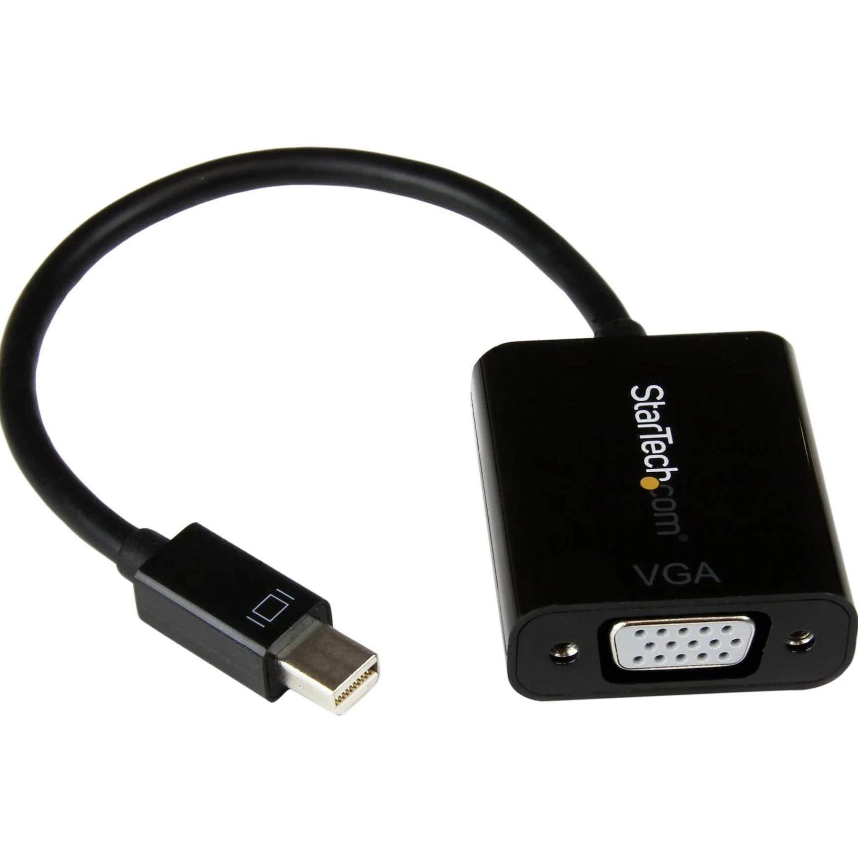 StarTech.com Adattatore Mini DisplayPort a VGA, Convertitore Attivo Mini DP a VGA, Video 1080p, Dongle da mDP 1.2 o Thunderbolt 1/2 Mac/PC a VGA per Monitor/Projector/Display, Nero (MDP2VGA2)