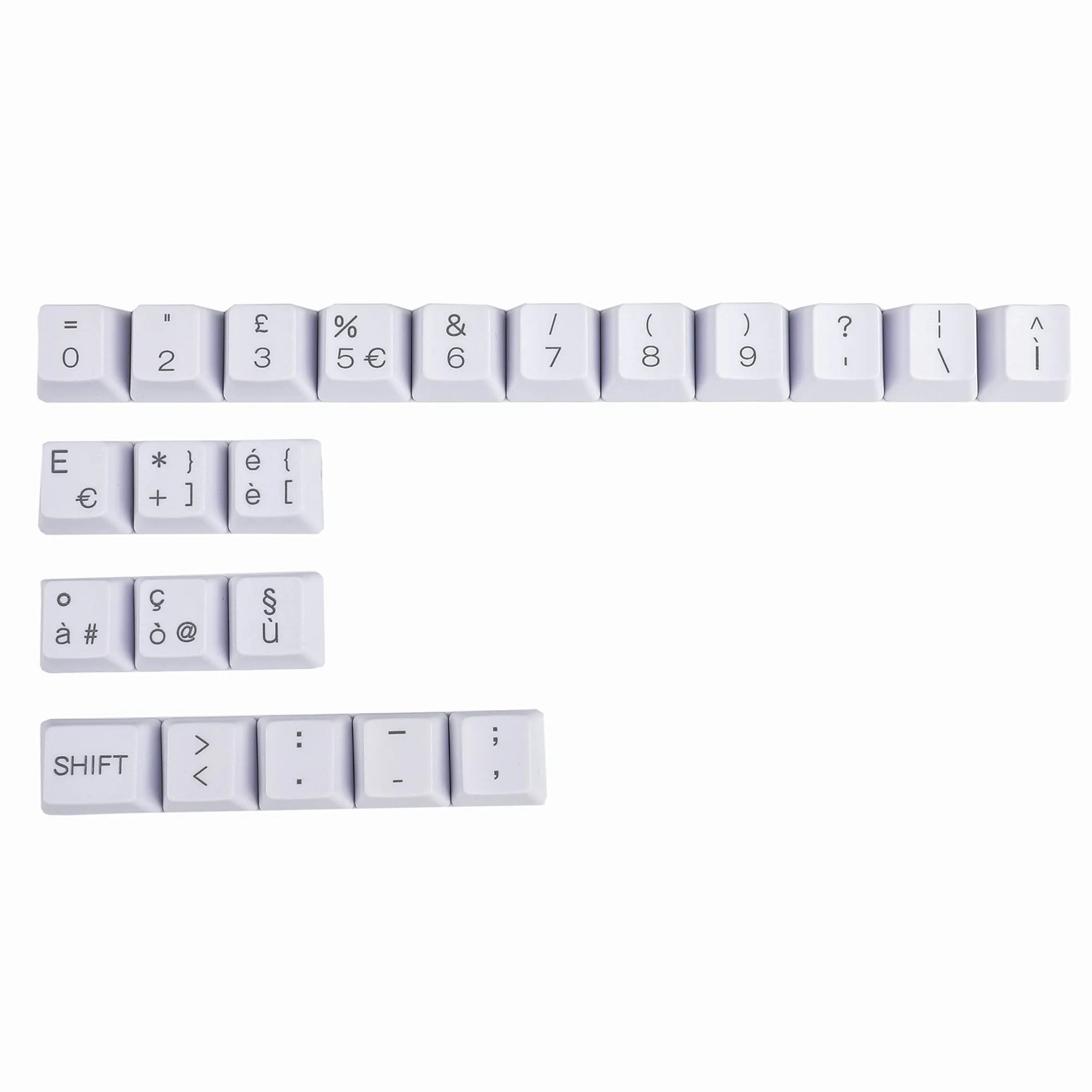 Laser Incisione UK Italiano Spagna Tedesco ISO Profilo OEM Tasto PBT Spesso per Tastiera Meccanica MX YMDK96 KBD75 104 87 61 (Italiano ISO Personalizzato)