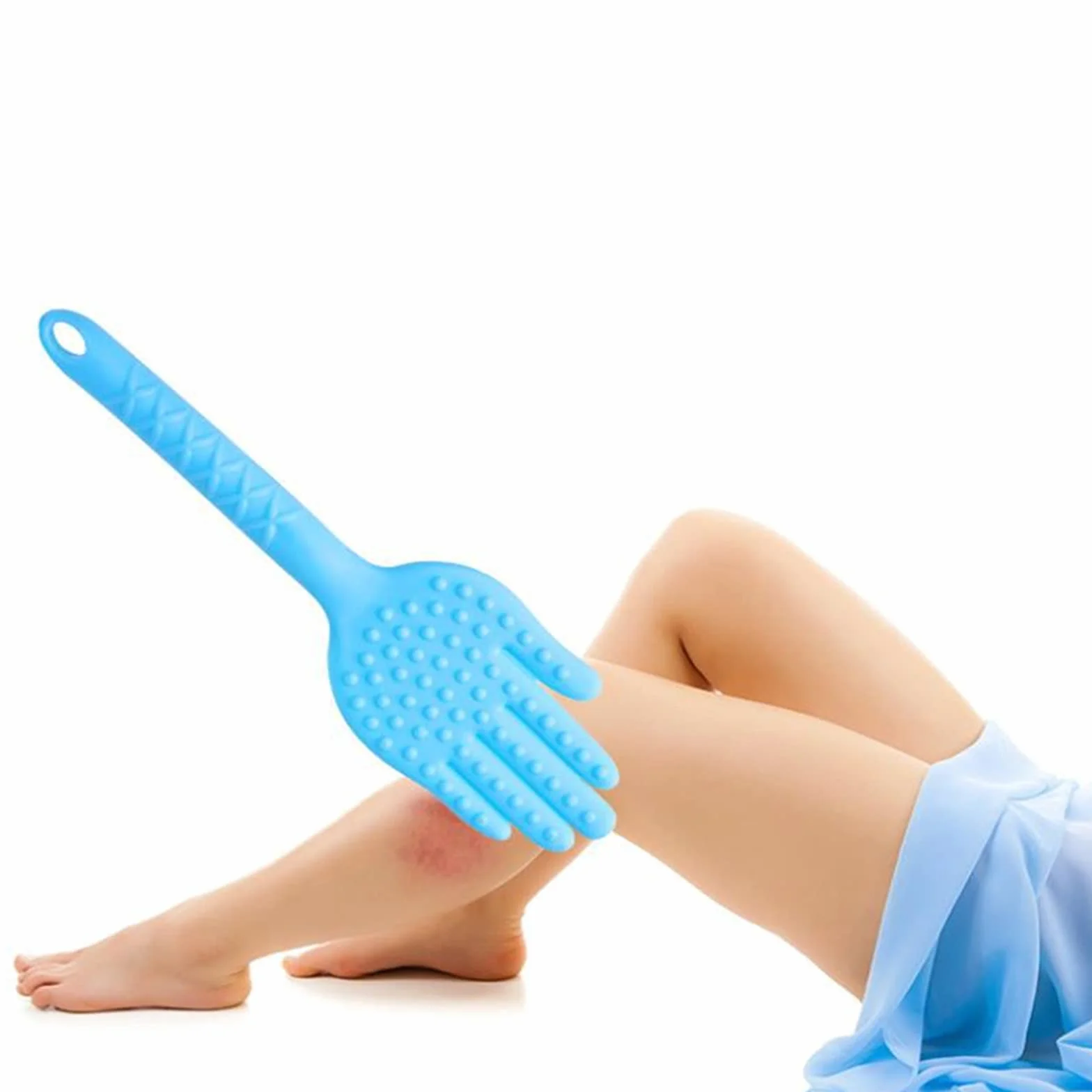 Frisky 3 Pezzi Frusta di Piume Clitoride Erotico Blu Silicone Spanking Paddle Maschera per Gli Occhi Giocattoli del Sesso per Coppie