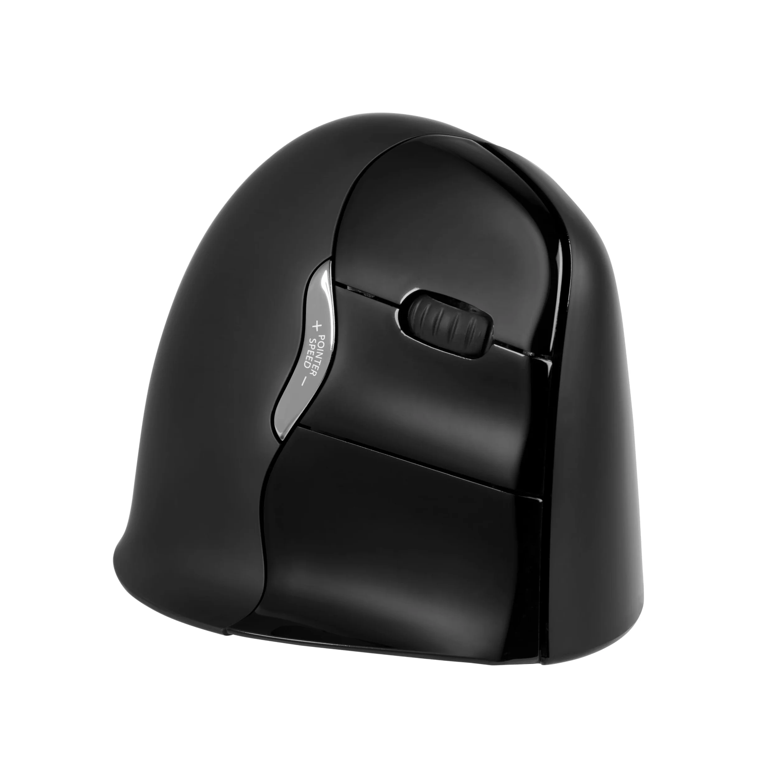 BakkerElkhuizen Evoluent4 - Mouse ergonomico verticale per MacOS, per destrorsi, senza fili, colore: Nero