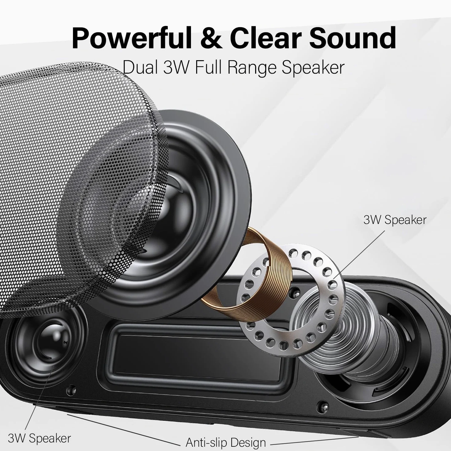 ZETIY - Altoparlante per PC, alimentazione USB, per portatile/PC Windows Mini sound-bar Plug and Play.