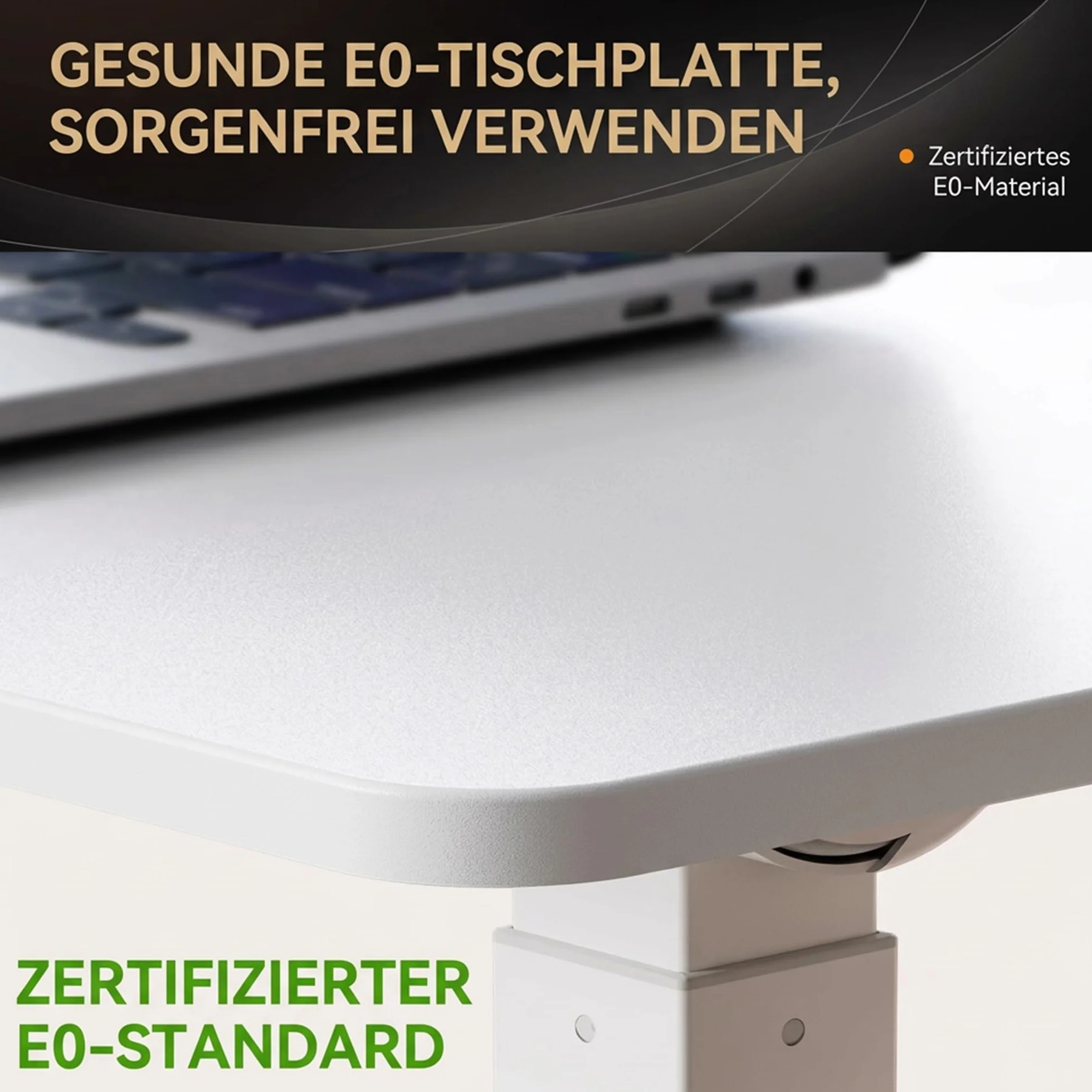 MUSSO AnyDesk D7 - Tavolo portatile regolabile in altezza (75-108 cm), pieghevole con piastra inclinabile 0-90°, tavolino ergonomico (bianco, 1 pezzo)