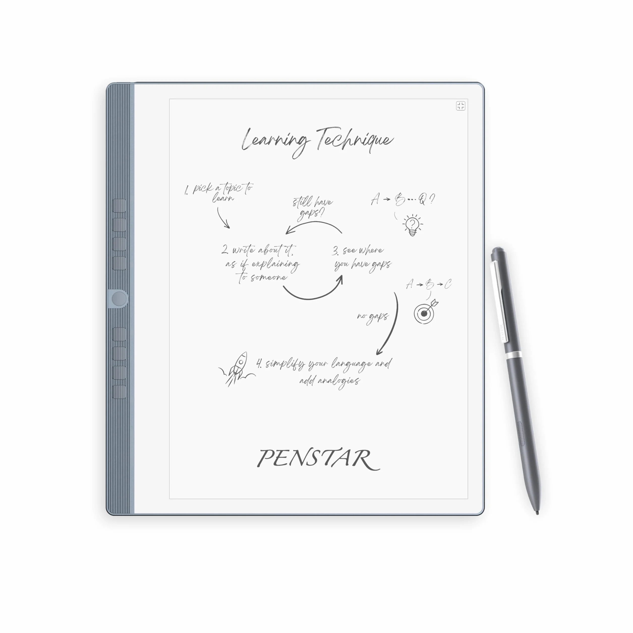 Penstar eNote 2 Paper Tablet 10.3" 300 PPI E-Ink Writing Tablet 4G 128GB Digital Notebook AI Voice-to-Text