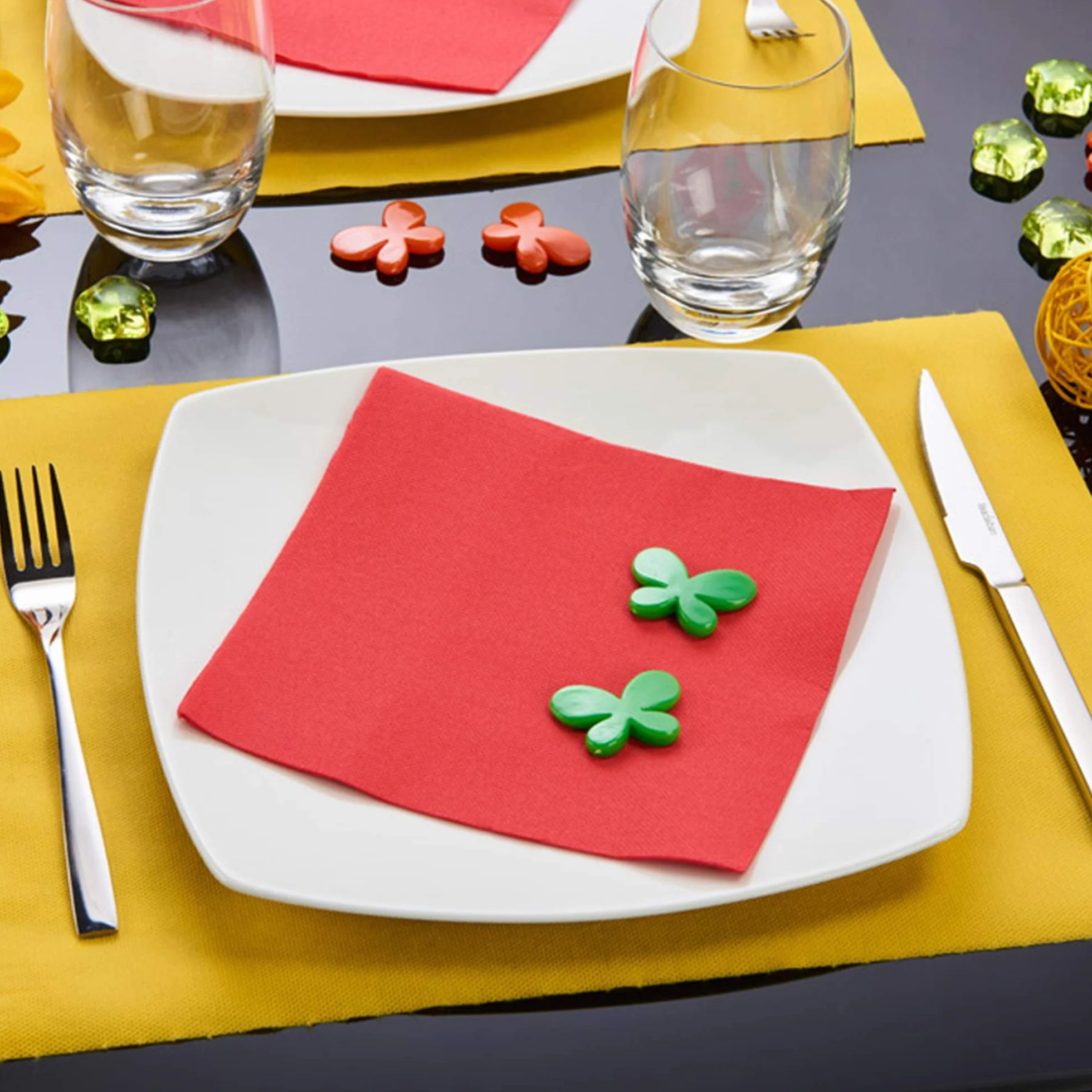 Tovaglioli di carta Tex Touch Rosso 38x38 cm FSC 40 pezzi