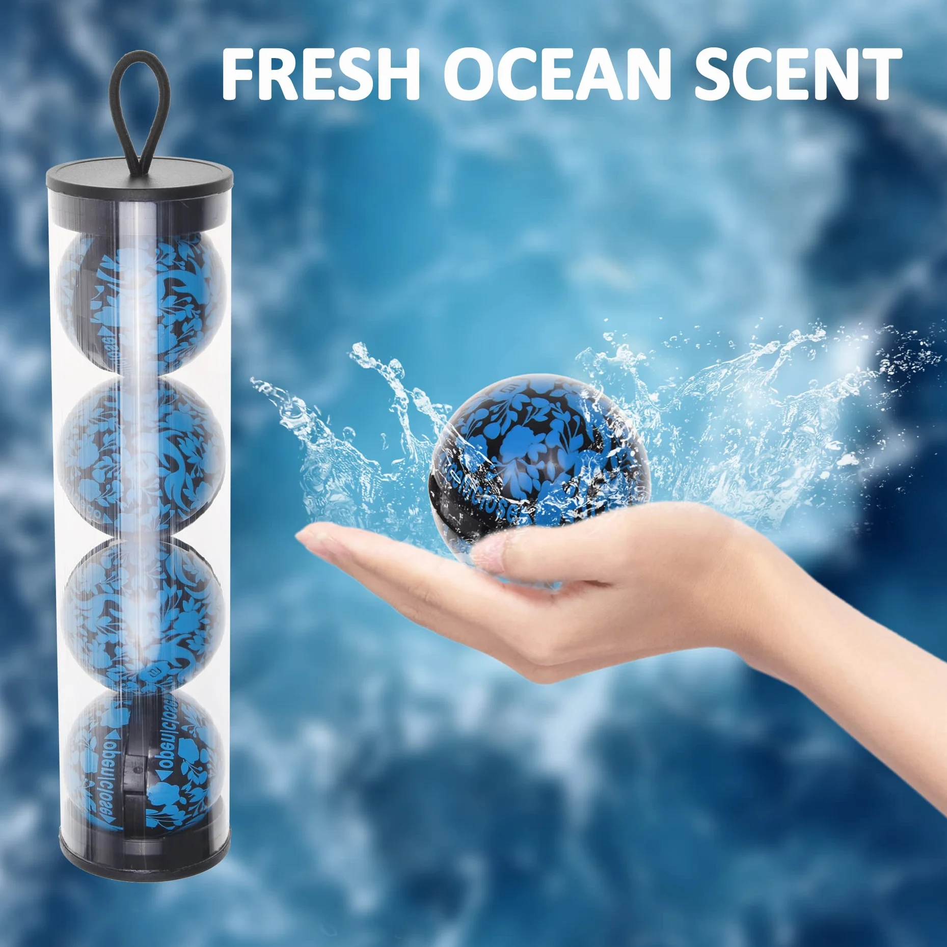 Eco-Fused Palline deodoranti Scarpe da Ginnastica Confezione da 8 Neutralizza l'odore del Sudore Oceano Lino